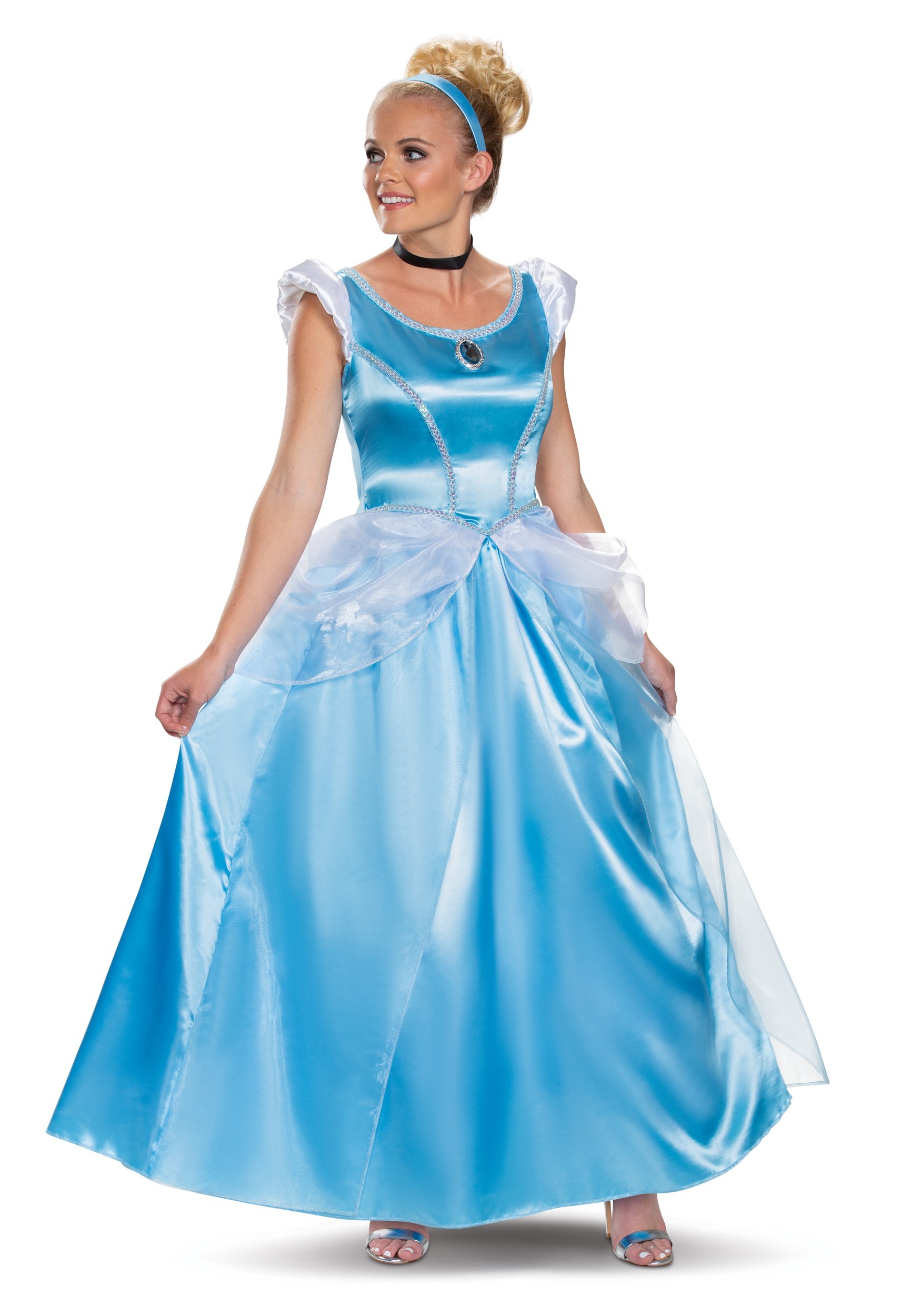 Photos - Fancy Dress Deluxe Disguise Adult  Cinderella  Costume Black/Blue/Wh 