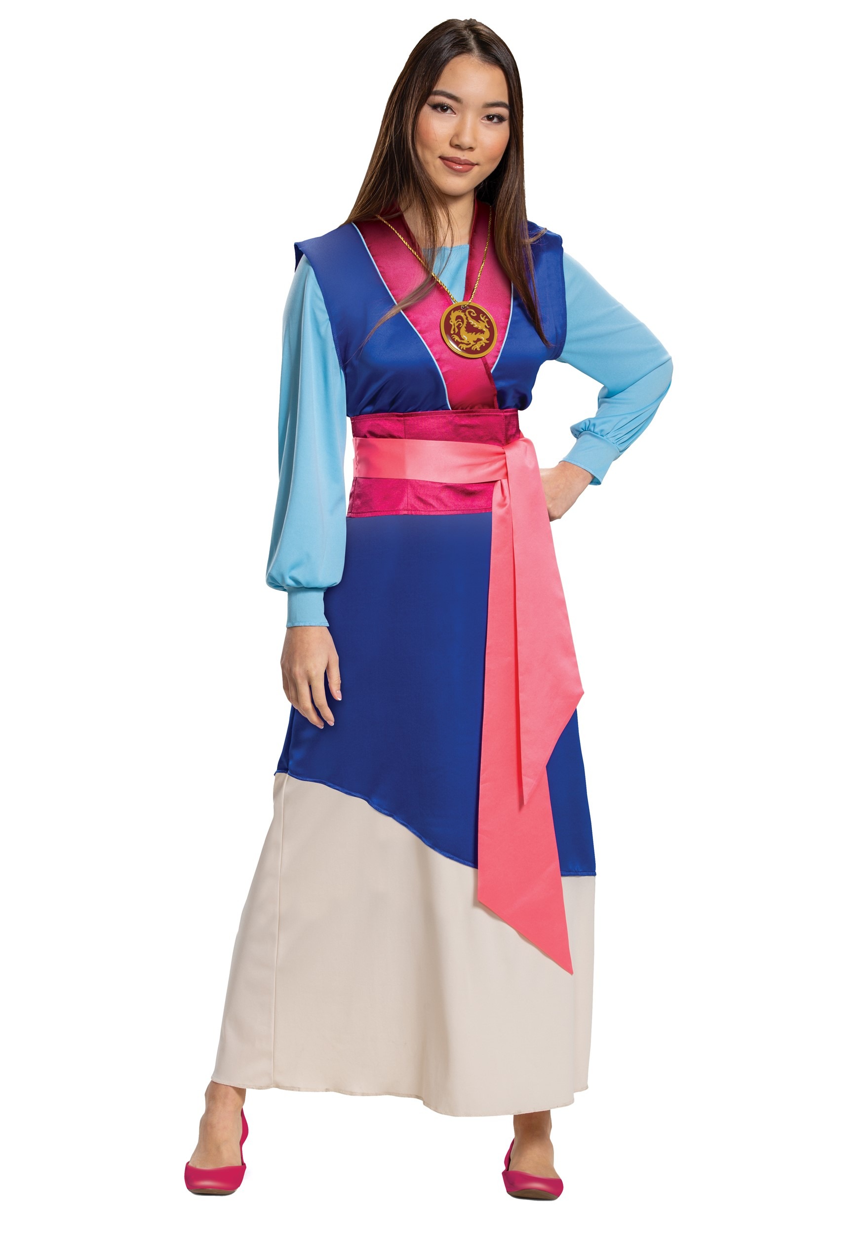 Mulan Blue Dress Fancy Dress Costume For Women