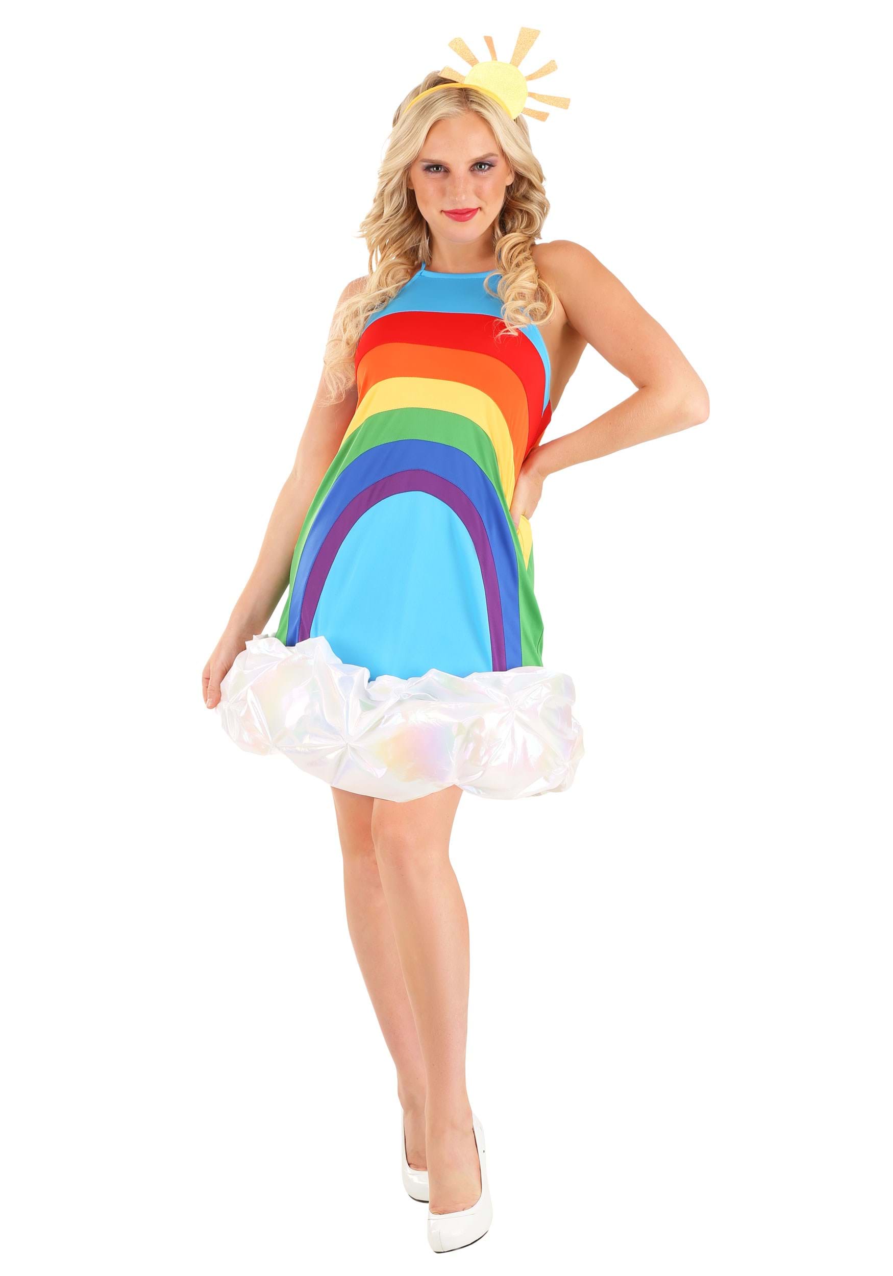 Rainbow Women's Dress Fancy Dress Costume