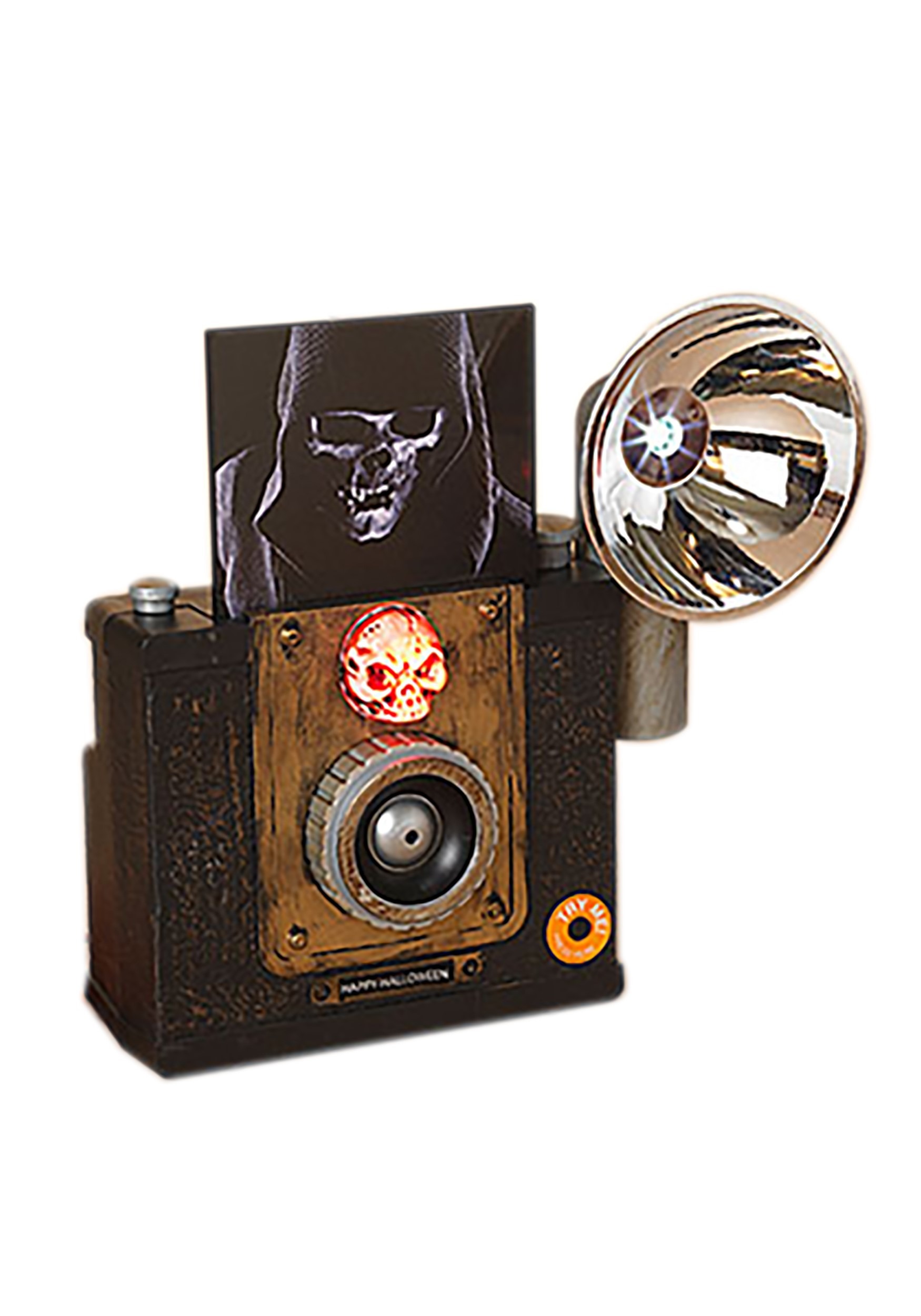 9.5 Lighted Animated Camera With Sound Halloween Prop , Scary Decoration