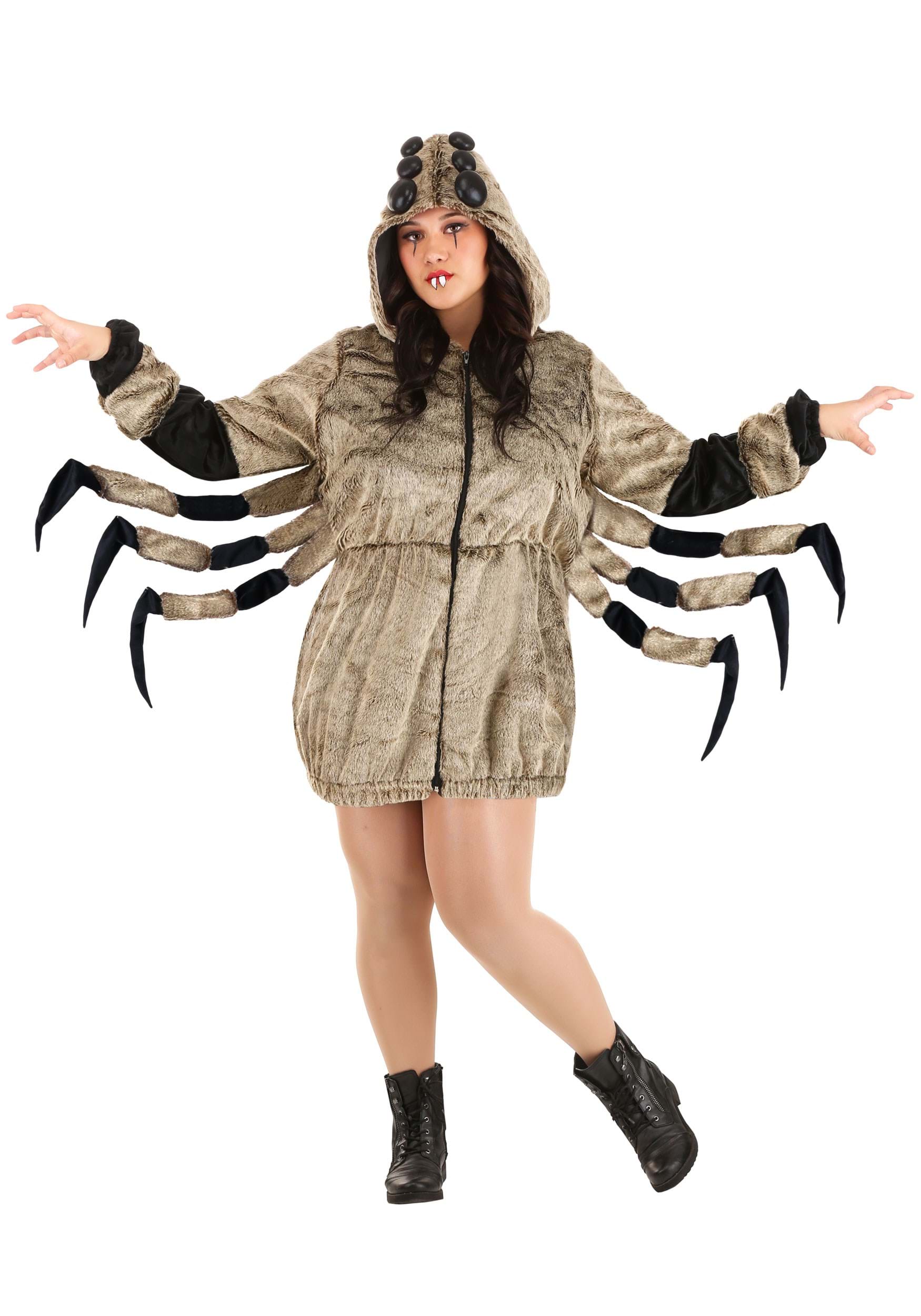 Women's Plus Size Cozy Tarantula Fancy Dress Costume