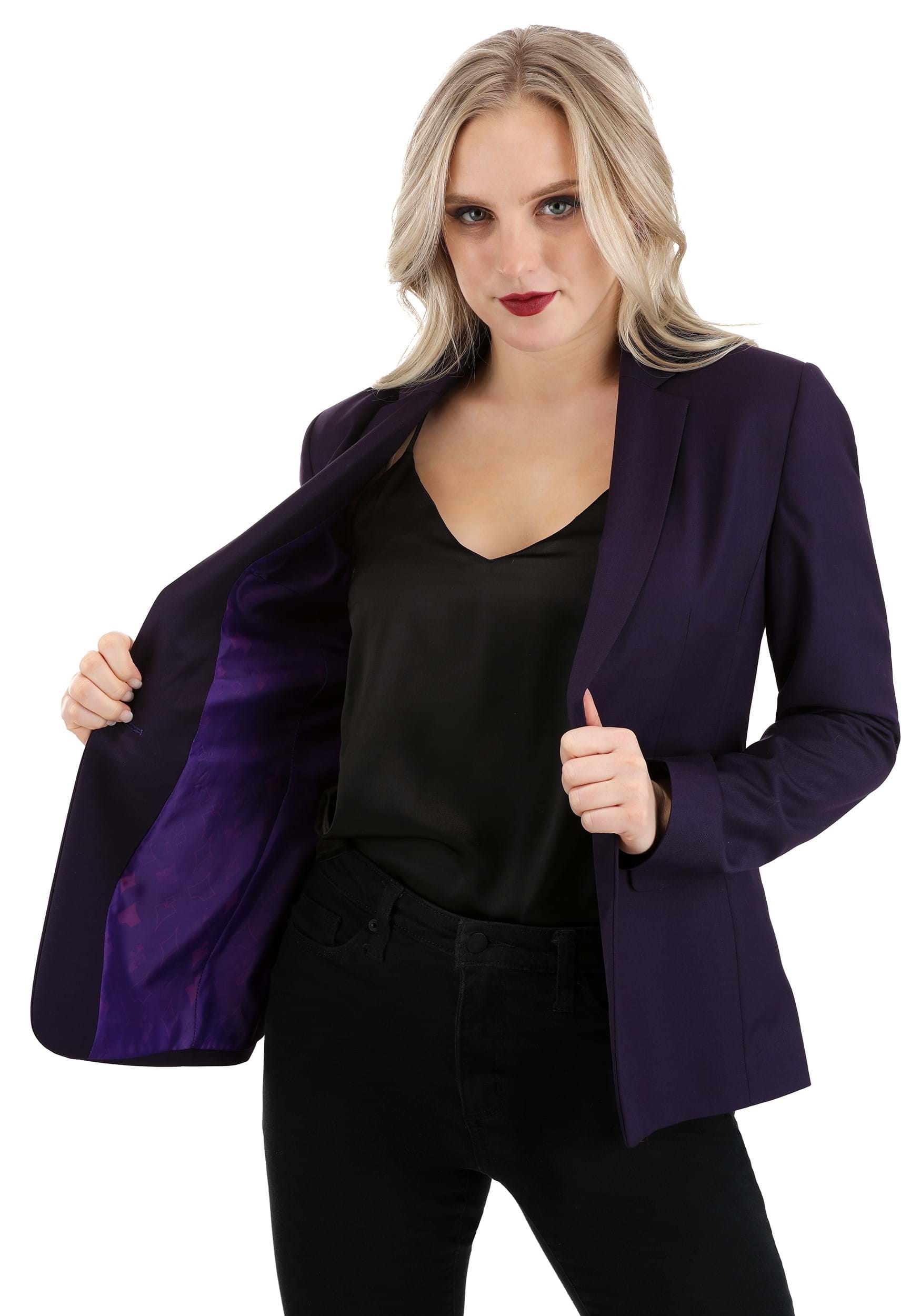 Photos - Fancy Dress Knight FUN Suits Dark  Women's Joker Blazer Purple 