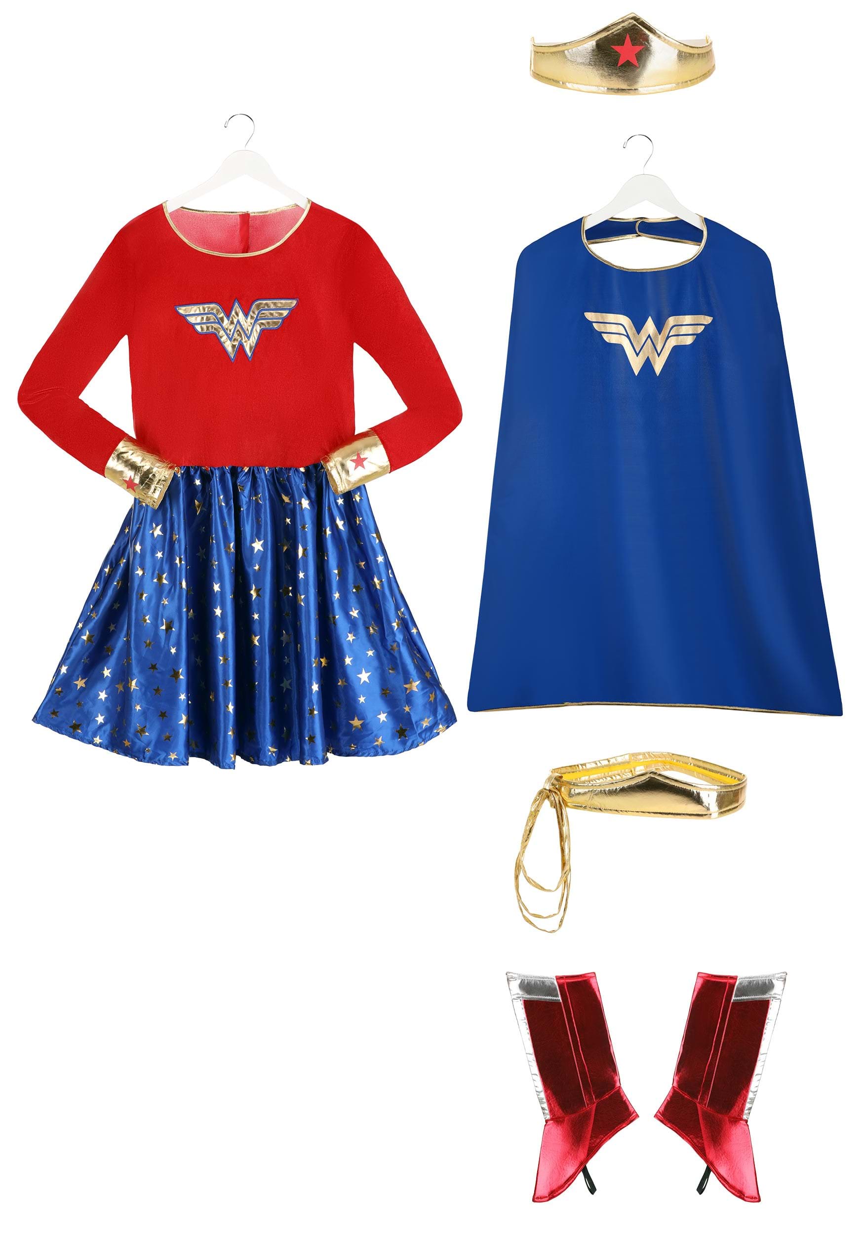 Wonder Woman Plus Size Women's Long Sleeved Fancy Dress Costume Dress