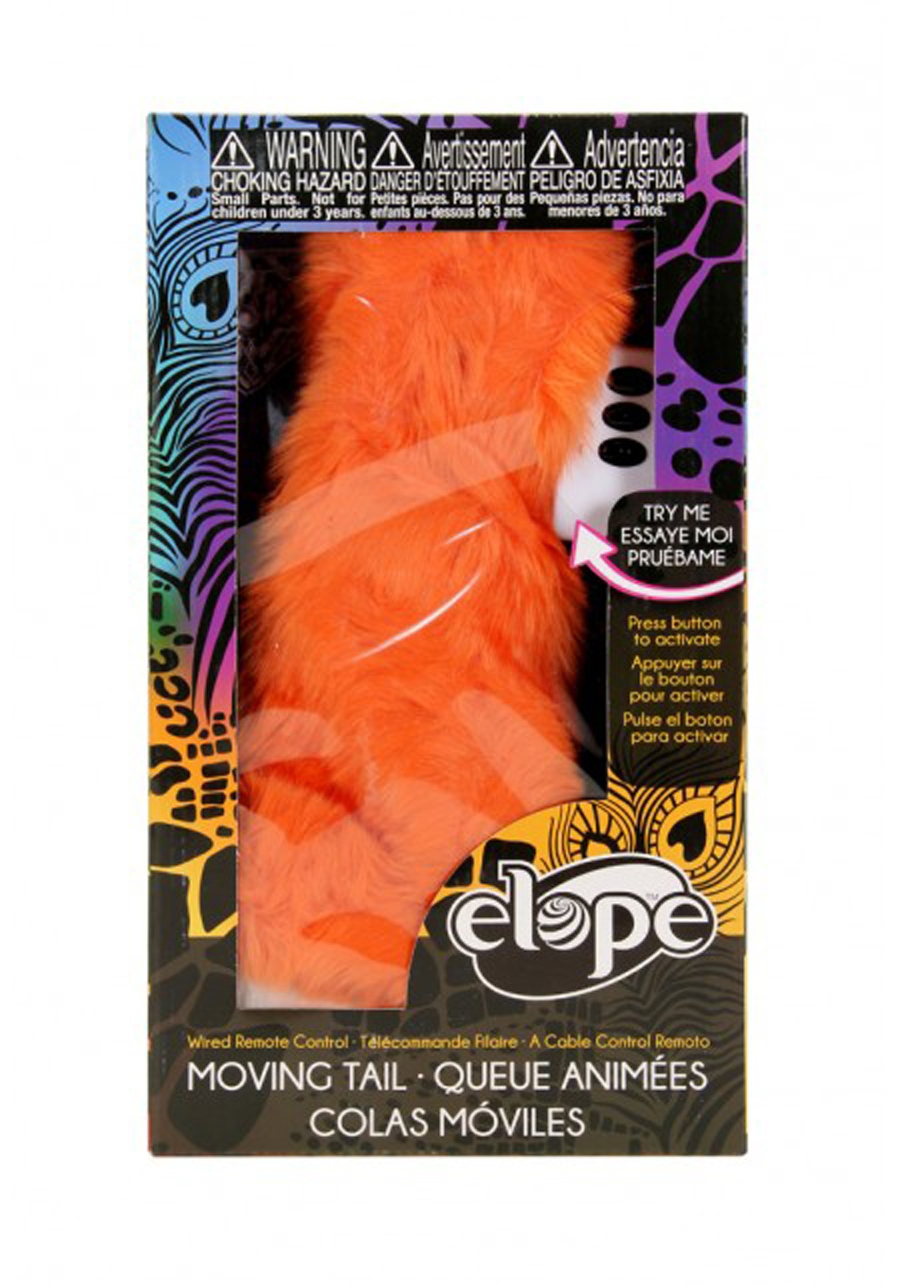 Moving Orange Fox Tail