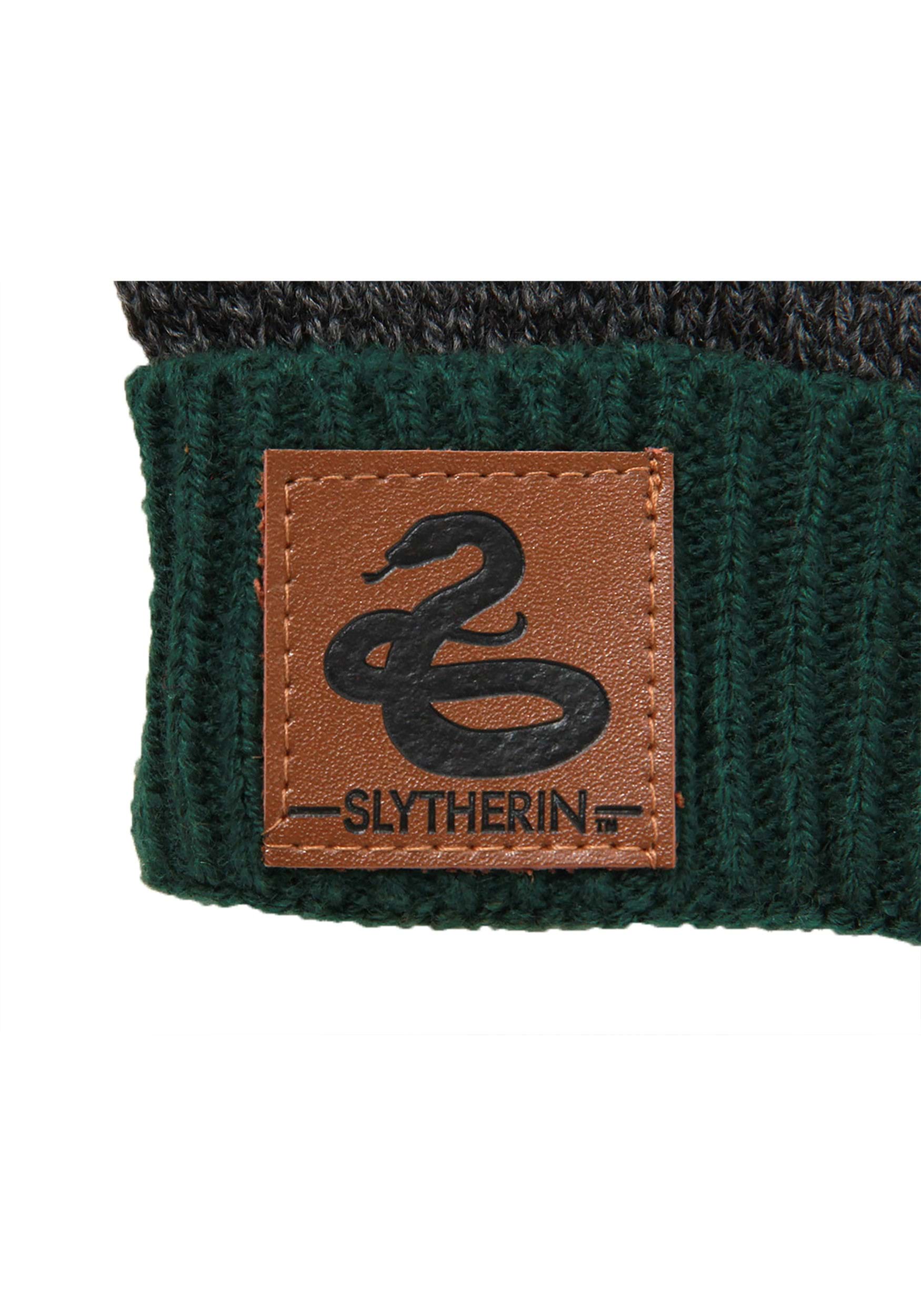 Slytherin Heathered Knit Green Beanie