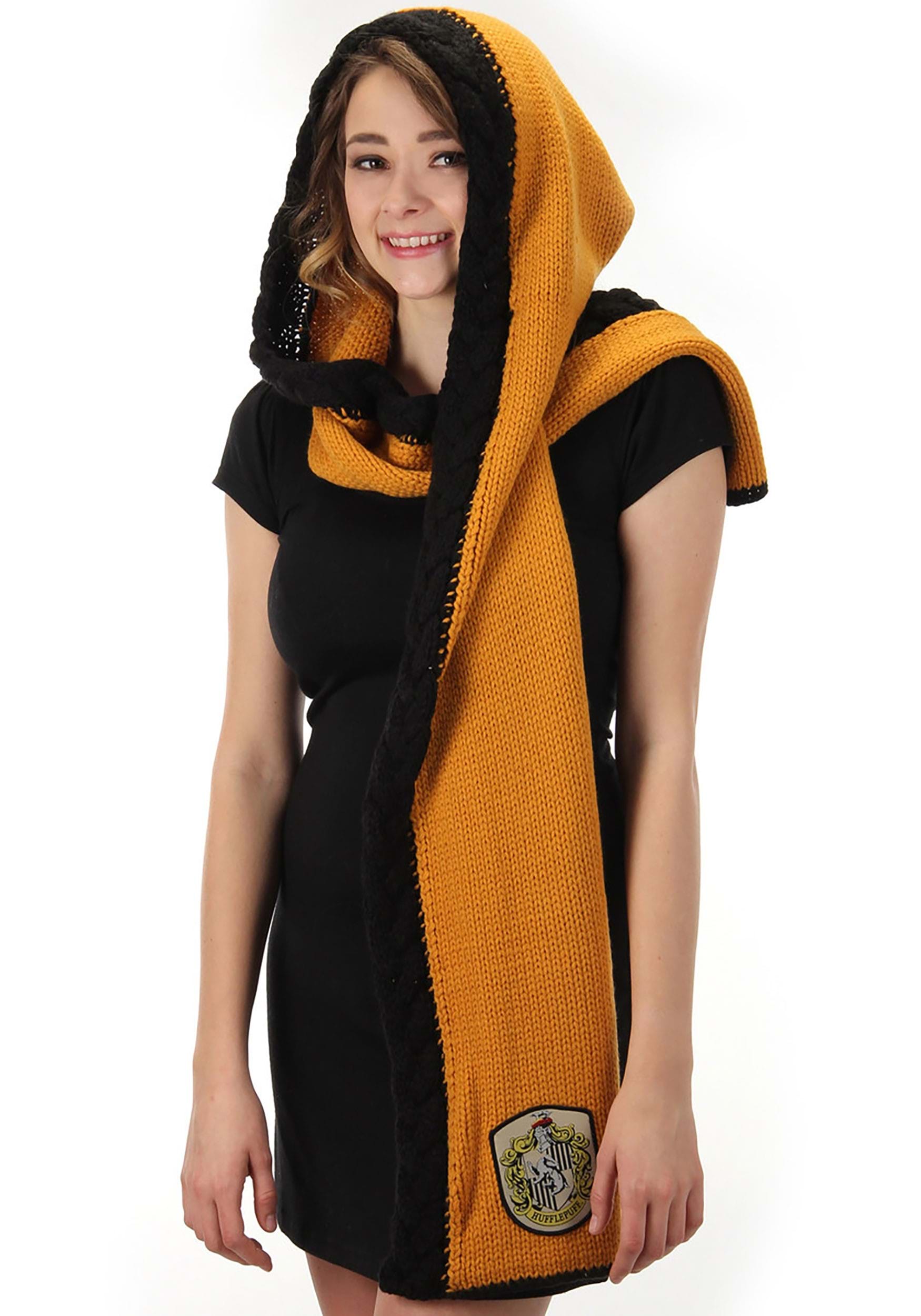 Photos - Fancy Dress FUN Costumes Hufflepuff Knit Yellow Hood Black/Orange