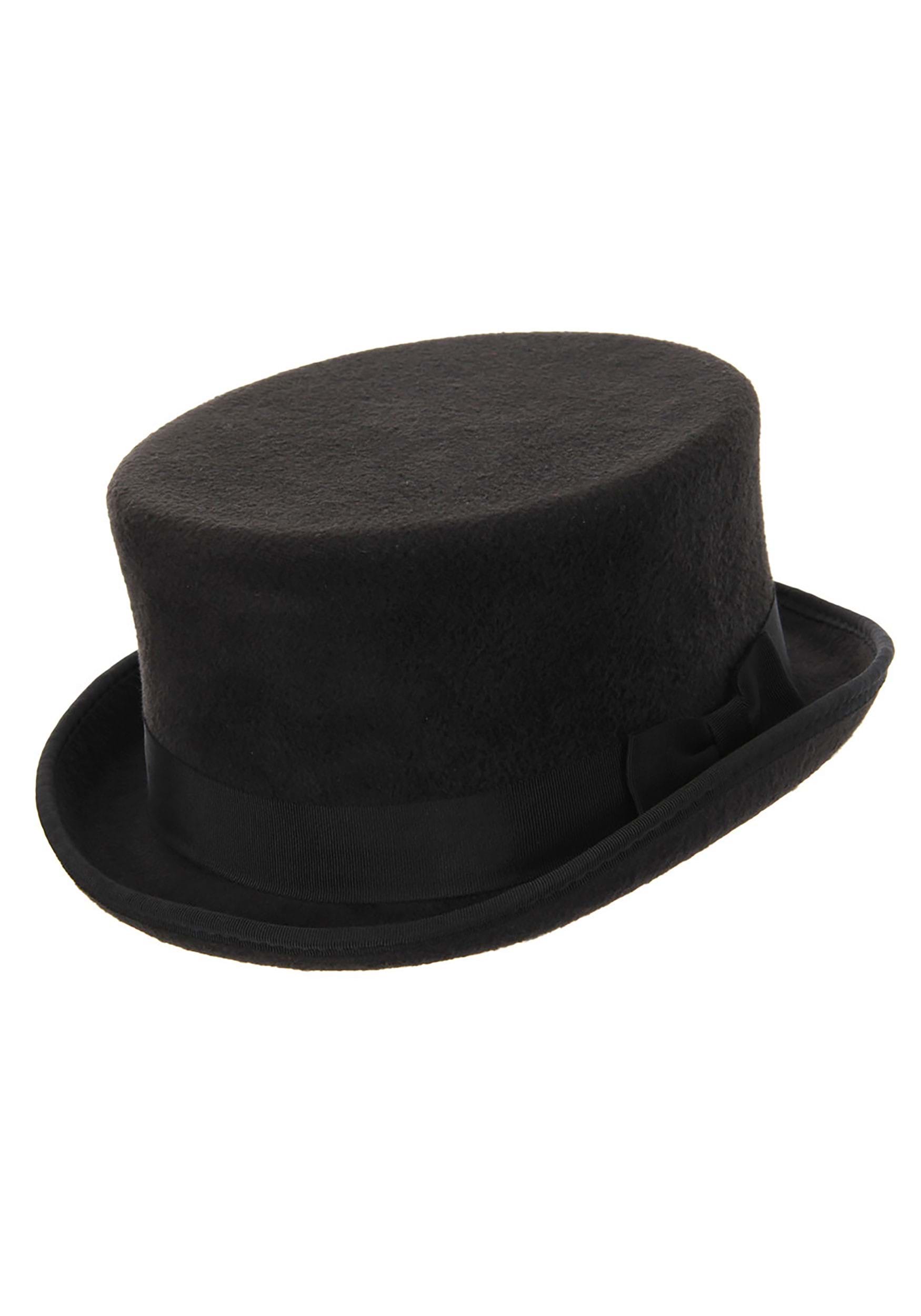 Black John Bull Top Fancy Dress Costume Hat , Steampunk Fancy Dress Costume Accessories