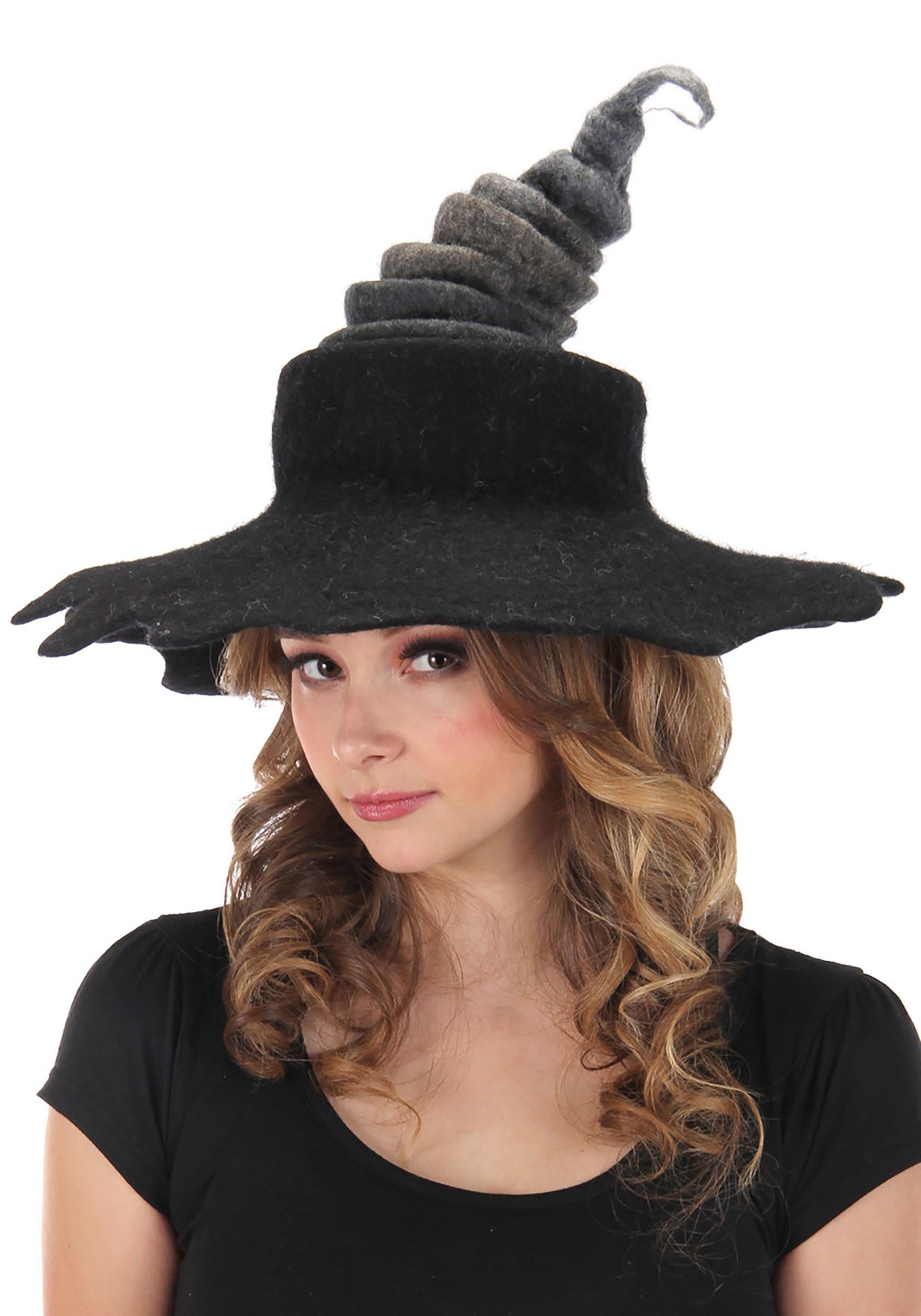 Midnight Fog Heartfelted Gray Witch Fancy Dress Costume Hat