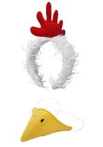 Chicken Plush Headband & Beak Kit Alt 1