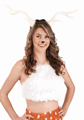 Light-Up Deer Antlers White LumenHorns