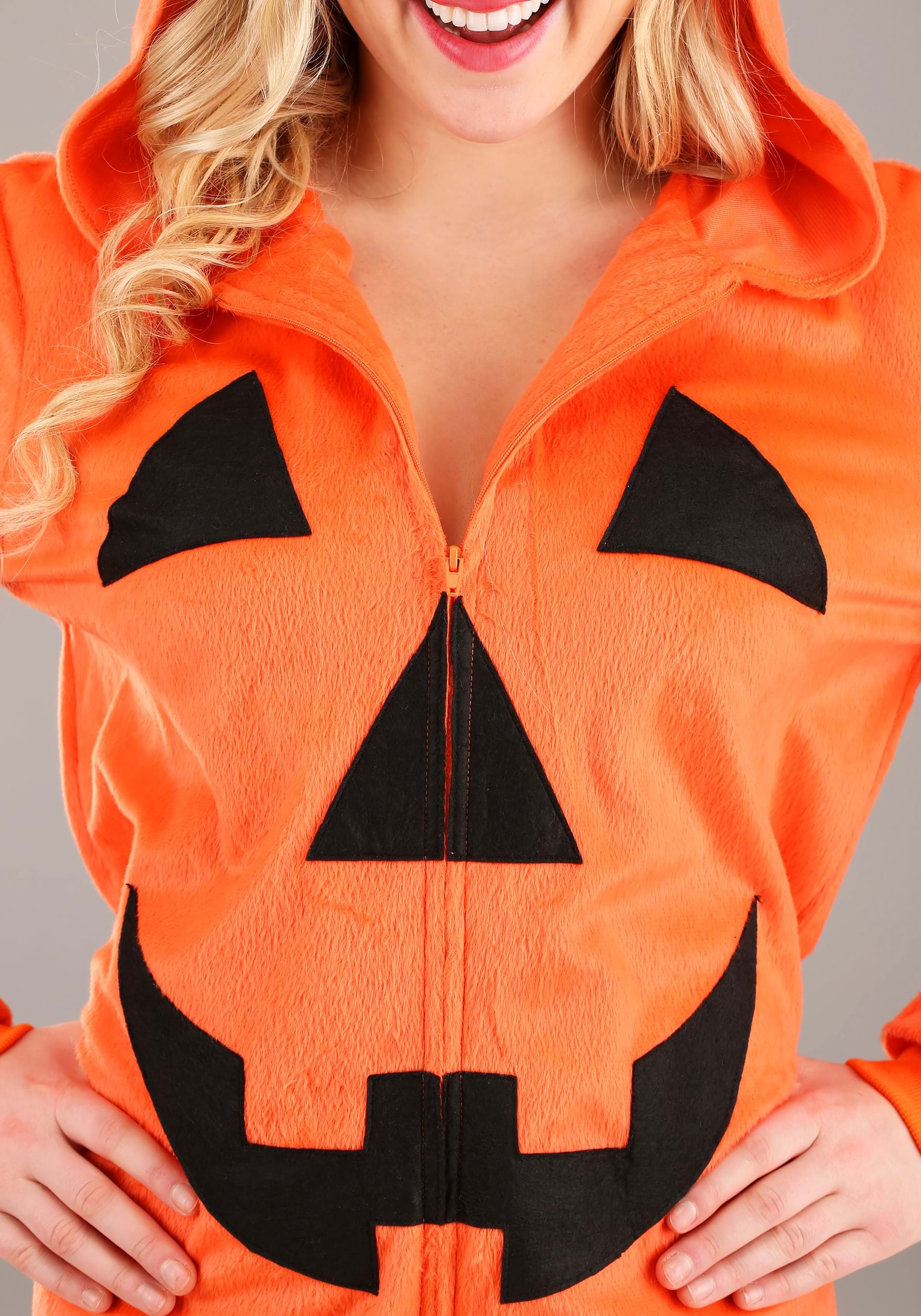 Adult Jumpsuit Pumpkin Fancy Dress Costume