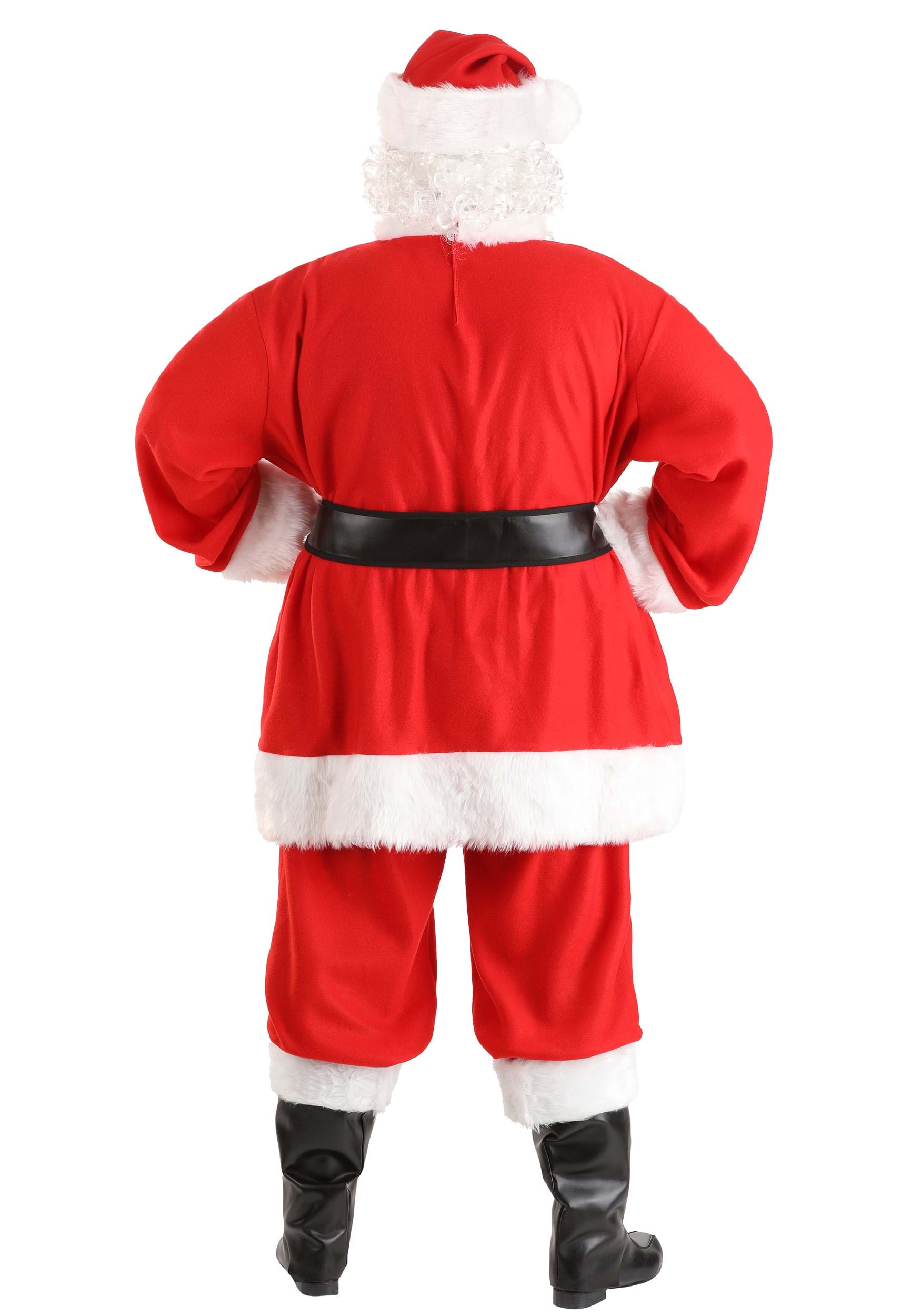 Plus Size Men's Holiday Santa Claus Fancy Dress Costume