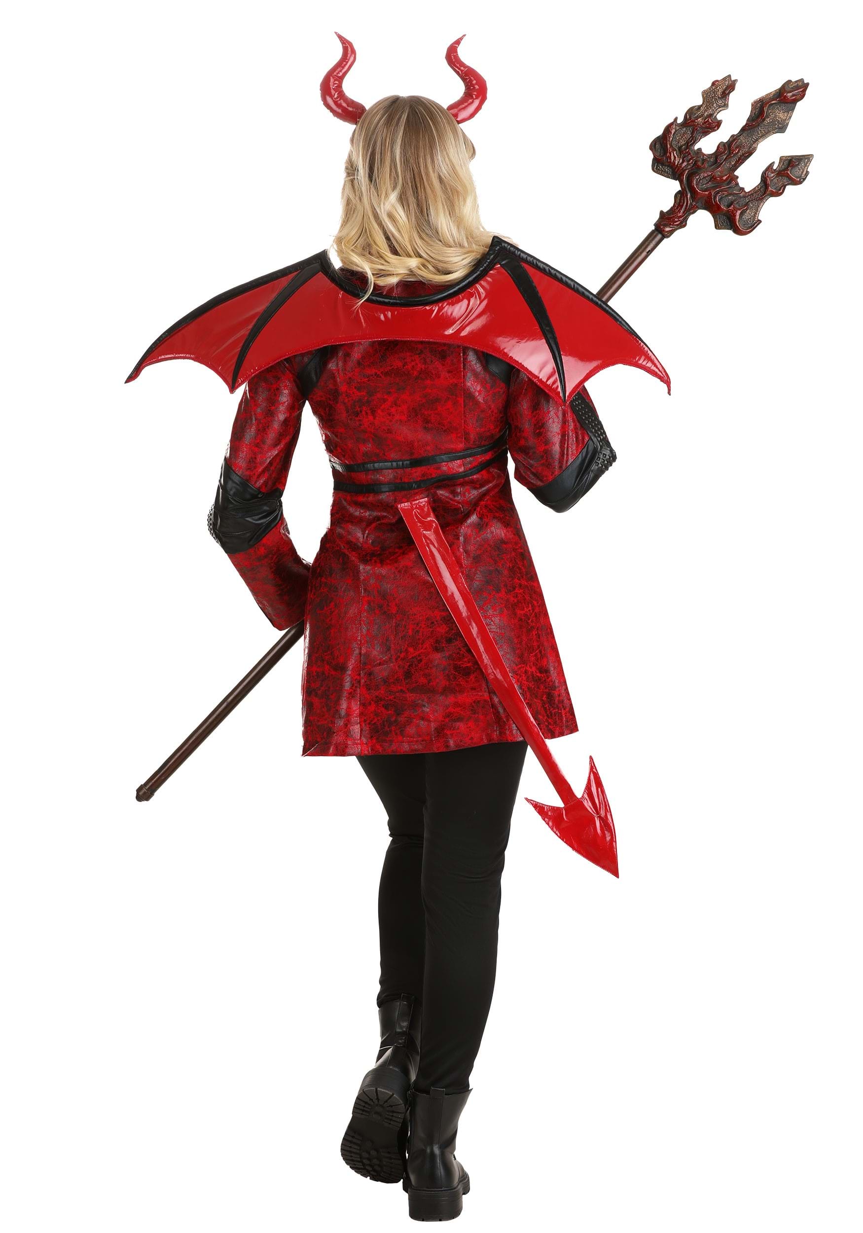 Leather Devil Women's Fancy Dress Costume