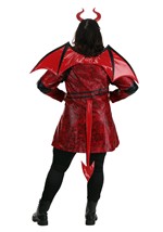 Women's Plus Size Leather Devil Costume Alt 6
