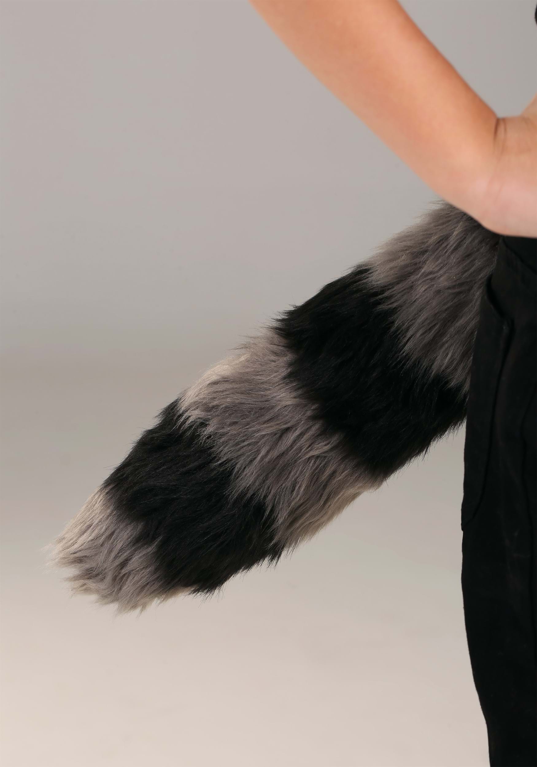 Raccoon Plush Headband & Tail Fancy Dress Costume Kit