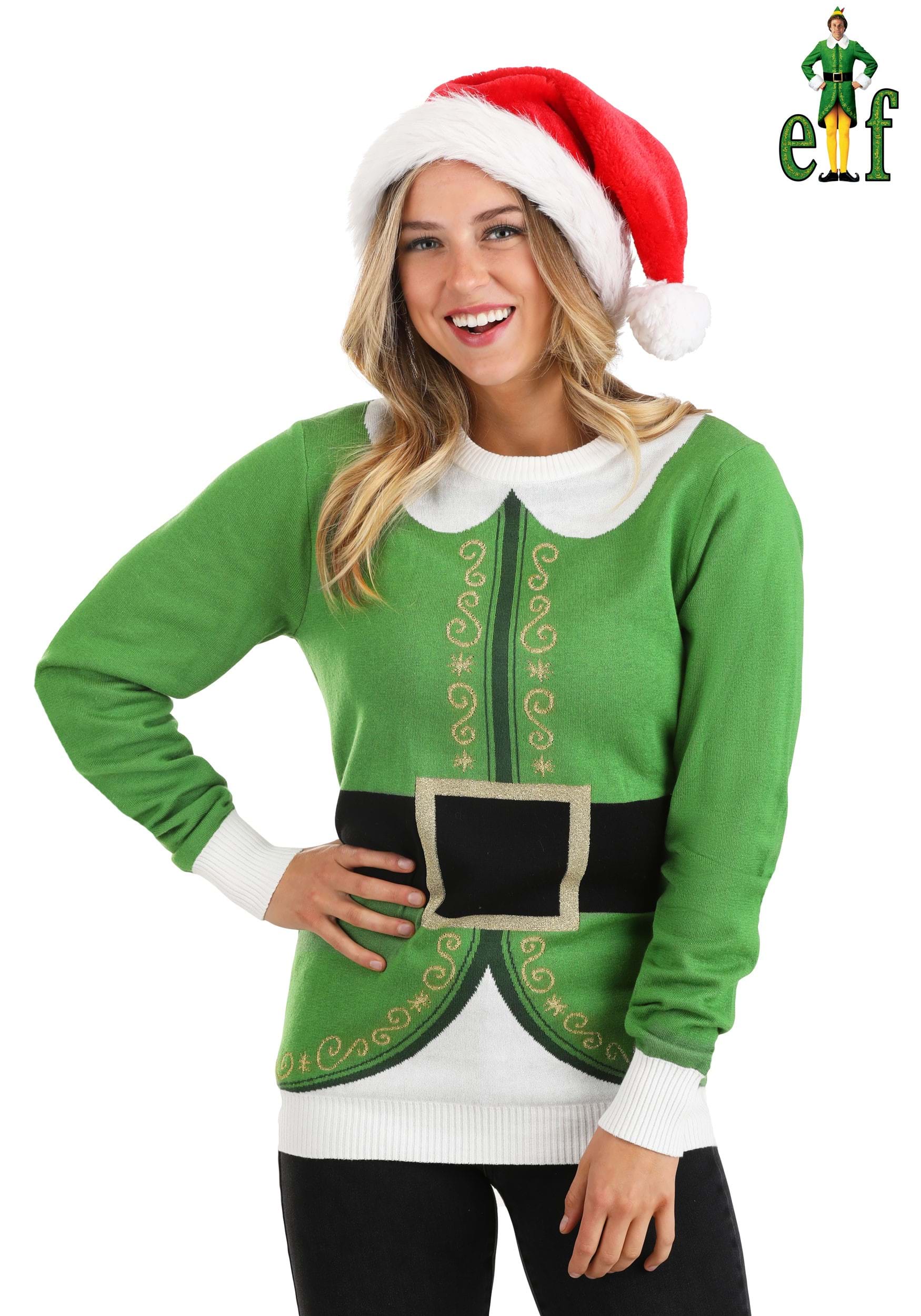 Buddy The Elf Adult Ugly Christmas Sweater