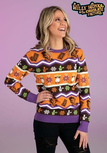 Willy Wonka Adult Ugly Sweater UPD 1