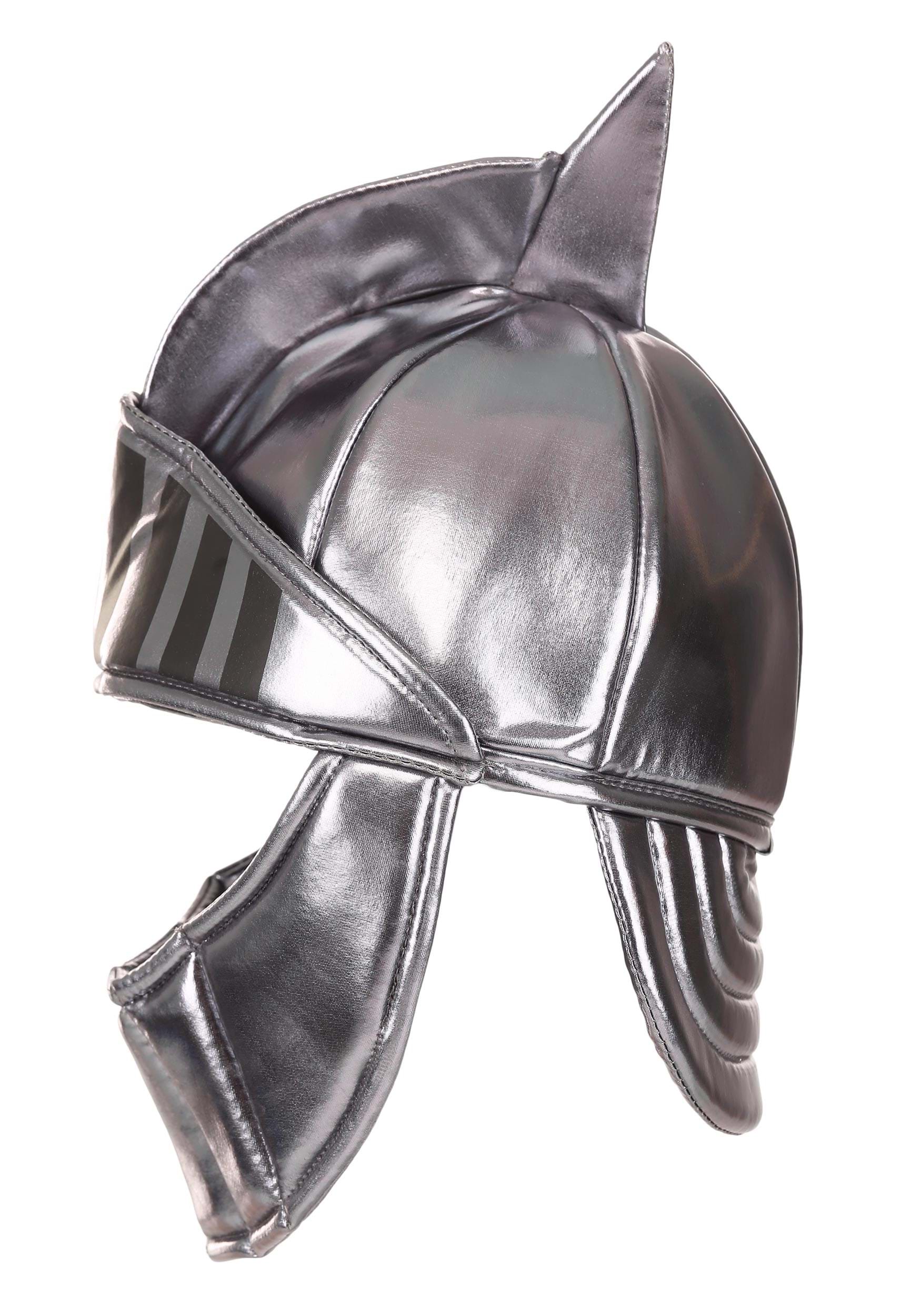 Soft Silver Knight Fancy Dress Costume Helmet
