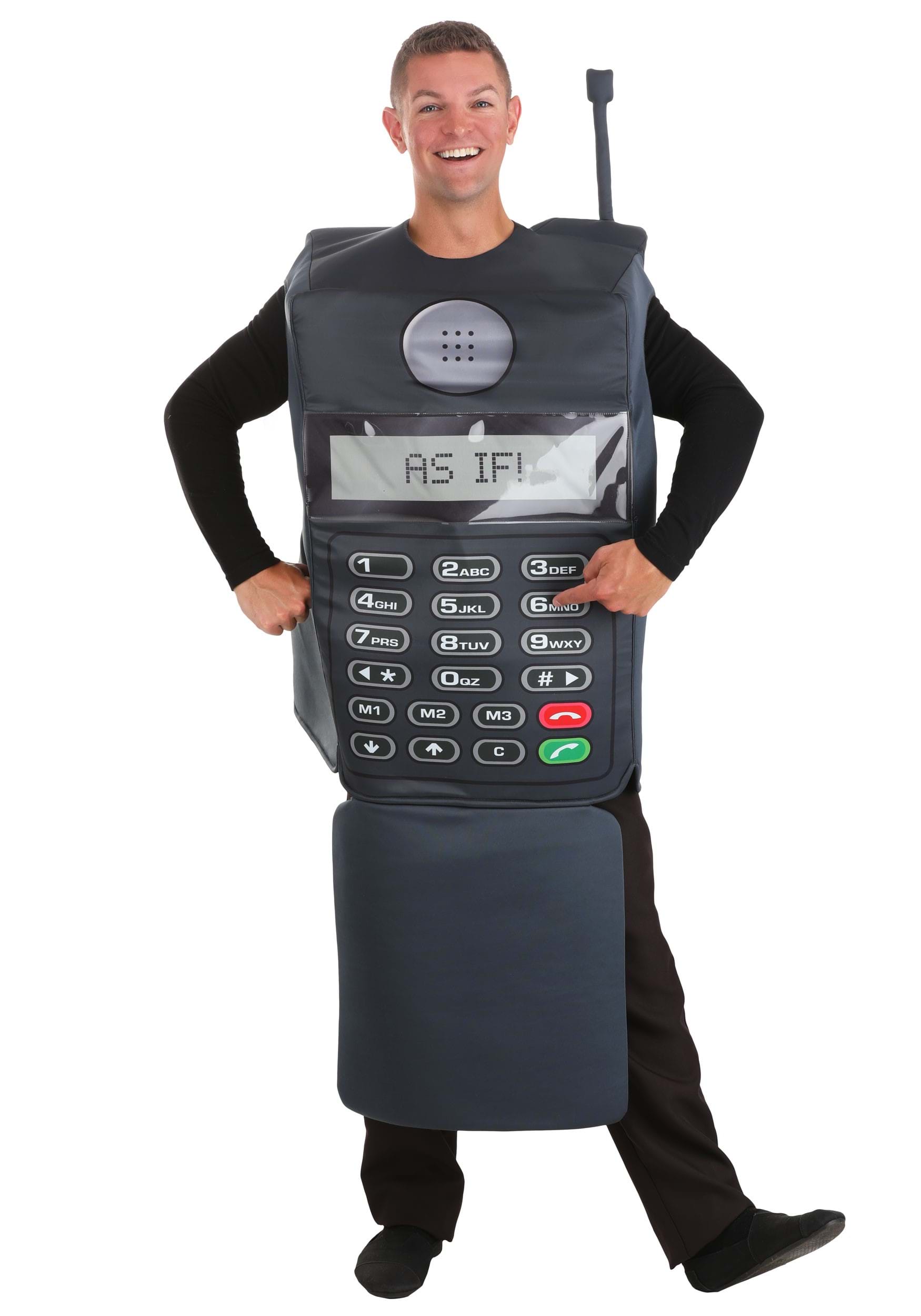 Retro Flip Phone Fancy Dress Costume For Adults