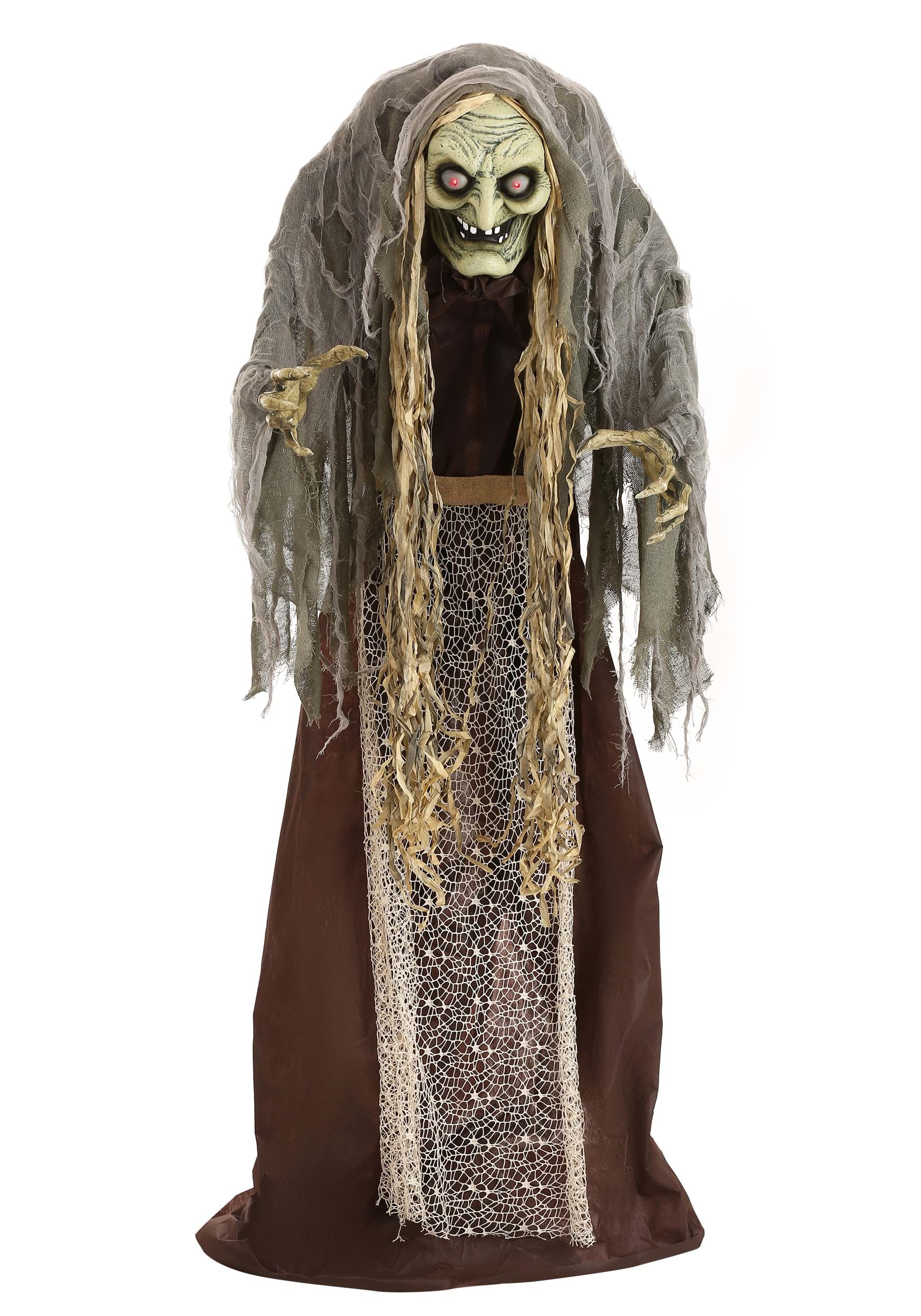 5FT Animatronic Hag the Witch Decoration - Scream Saver | Halloween Animatronics