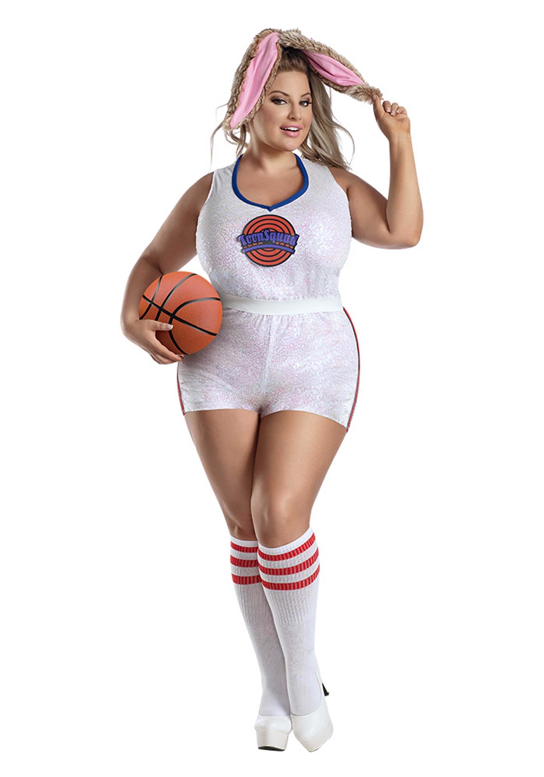 Plus Size Basketball Bunny Fancy Dress Costume For Women , Sexy Halloween Fancy Dress Costumes