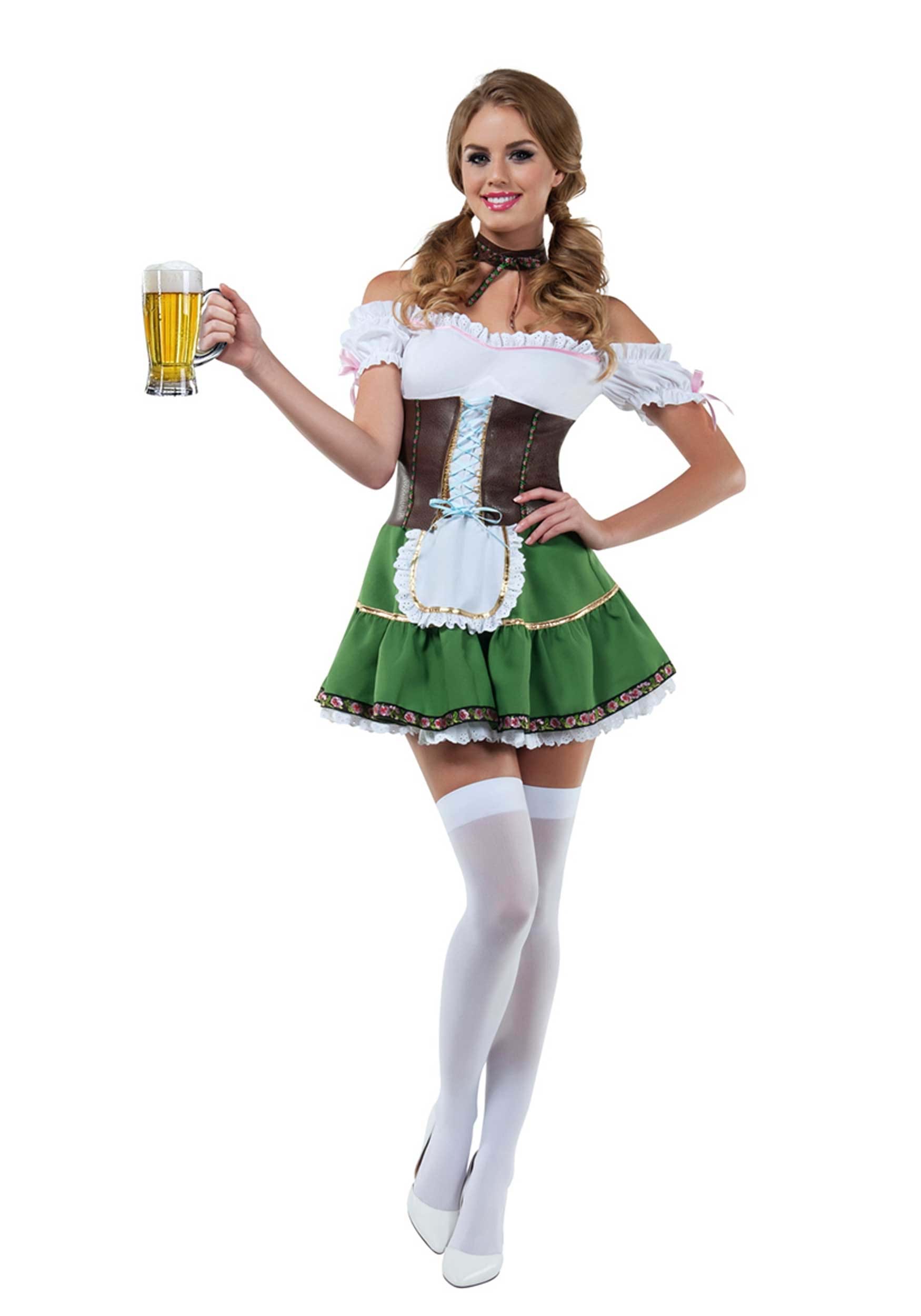 Women's Sexy Beer Girl Fancy Dress Costume