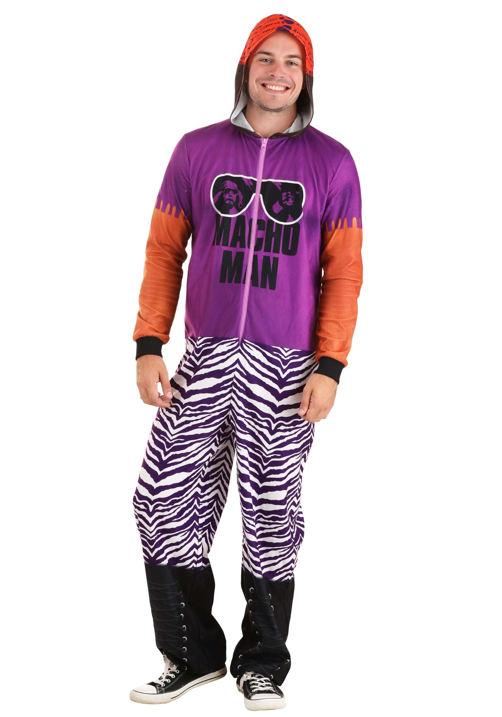 Photos - Fancy Dress MAN FUN Wear Adult Macho  Union Suit  Costume Onesie | WWE Fancy 