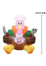 Inflatable 6FT Let's Eat Turkey Alt 2