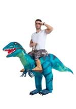 Inflatable Adult Raptor Ride-On Costume Alt 1
