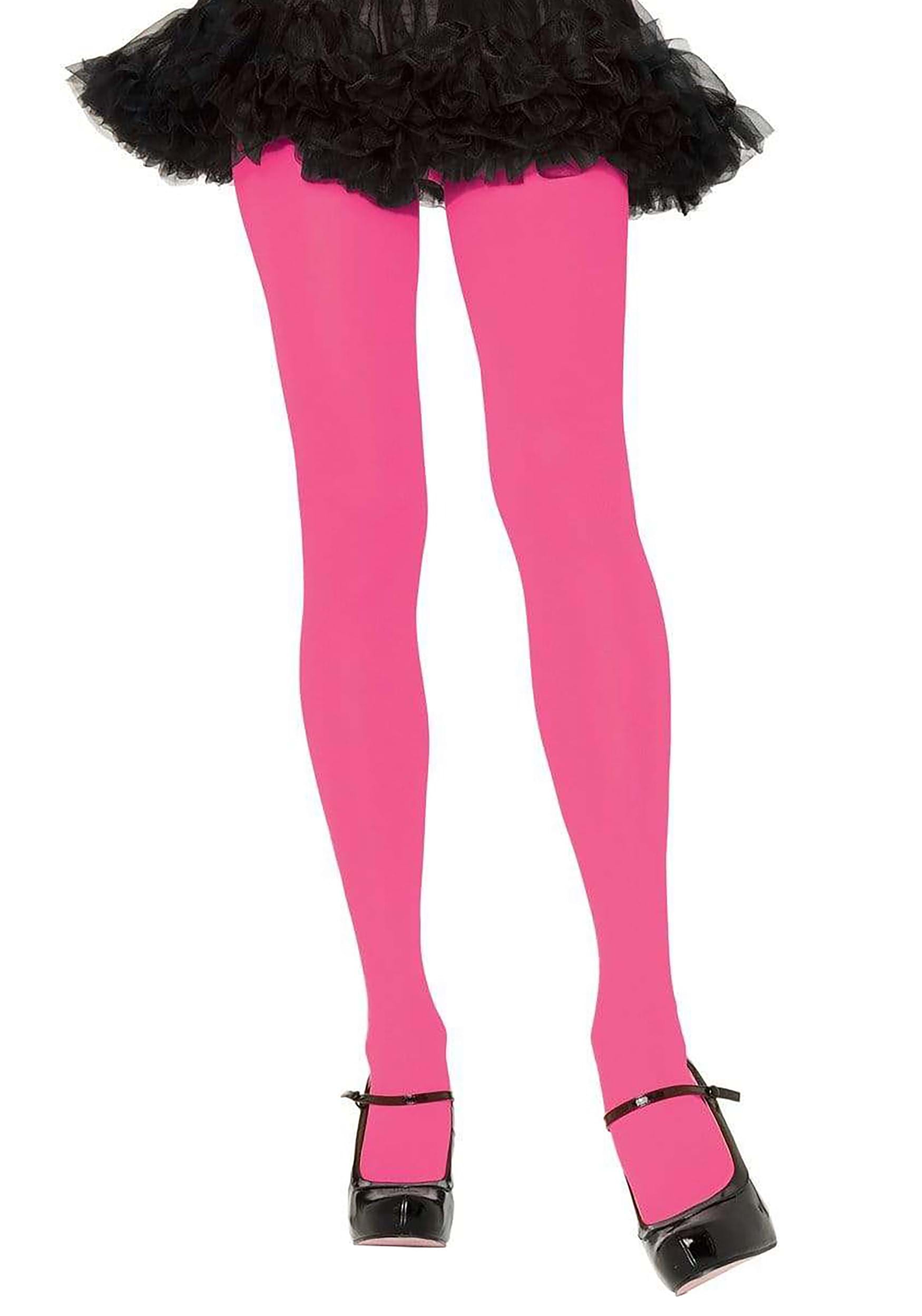 Photos - Fancy Dress MKW Leg Avenue Pink Nylon Opaque Womens Tights 