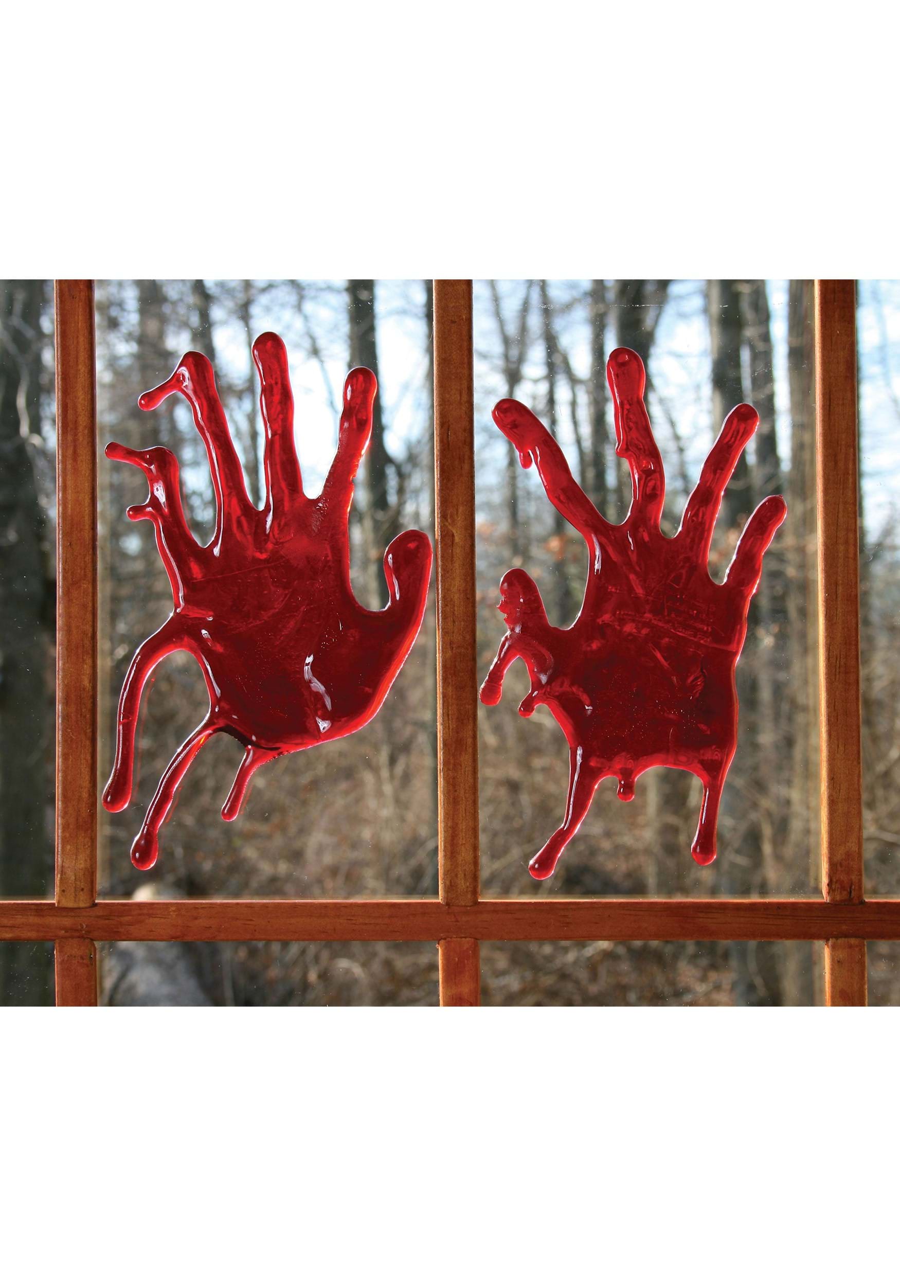 Window Cling - Bloody Hand Print