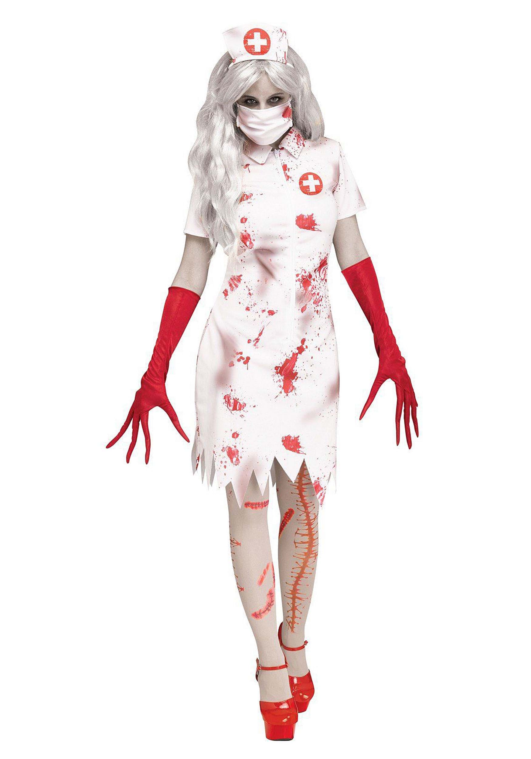 Horror Nurse Womens Fancy Dress Costume