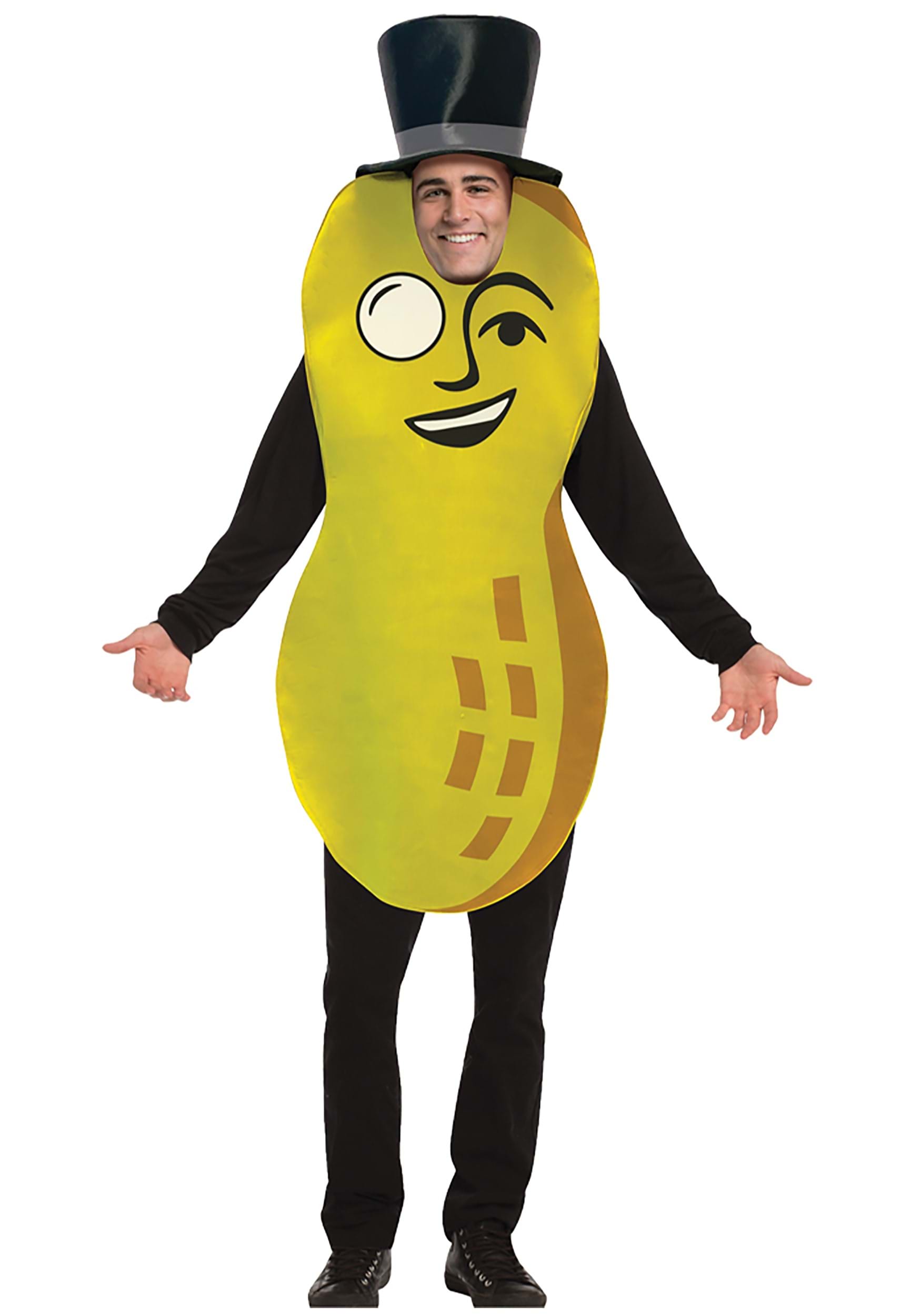 Adult Mr. Peanut Fancy Dress Costume