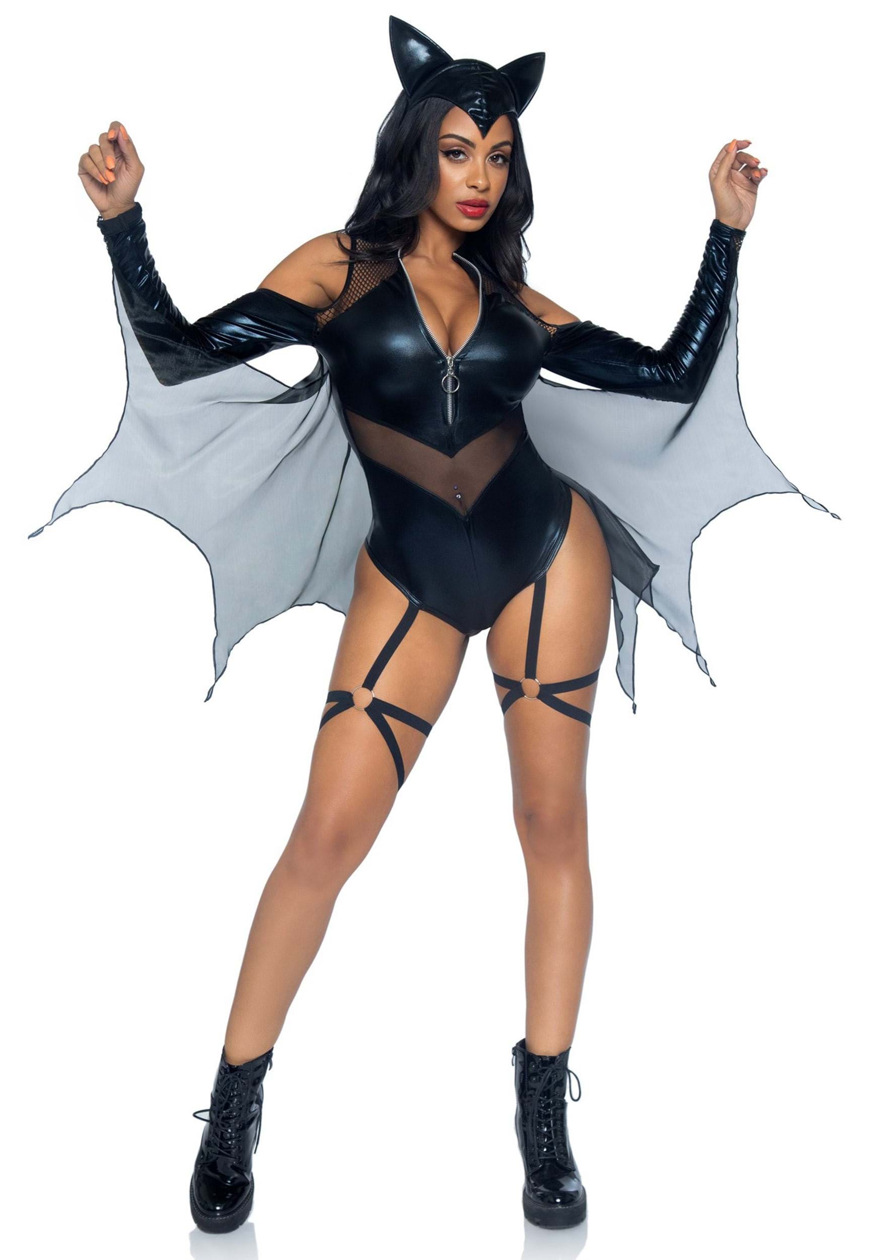 Sexy Midnight Bat Women's Fancy Dress Costume