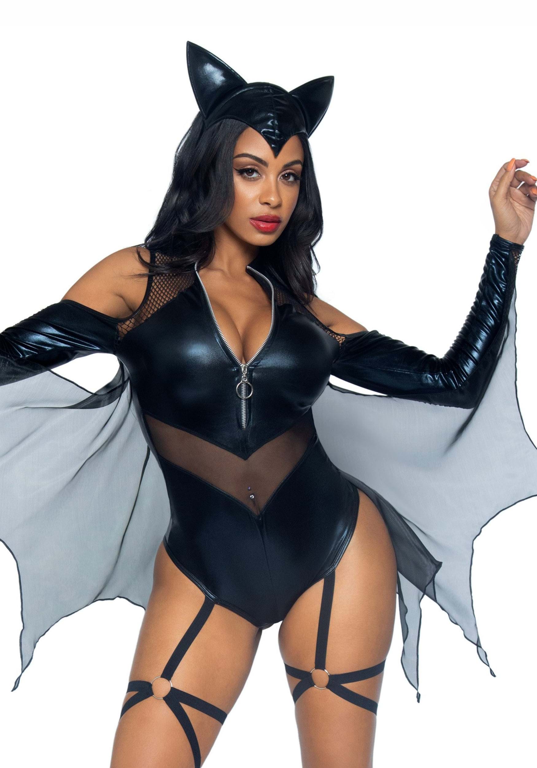 Sexy Midnight Bat Women's Fancy Dress Costume