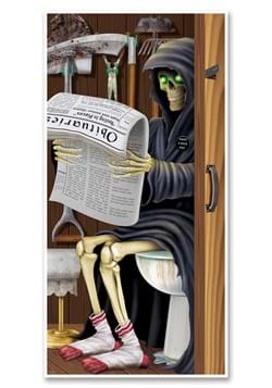Grim Reaper Restroom Door Cover