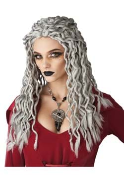 silver costume wig