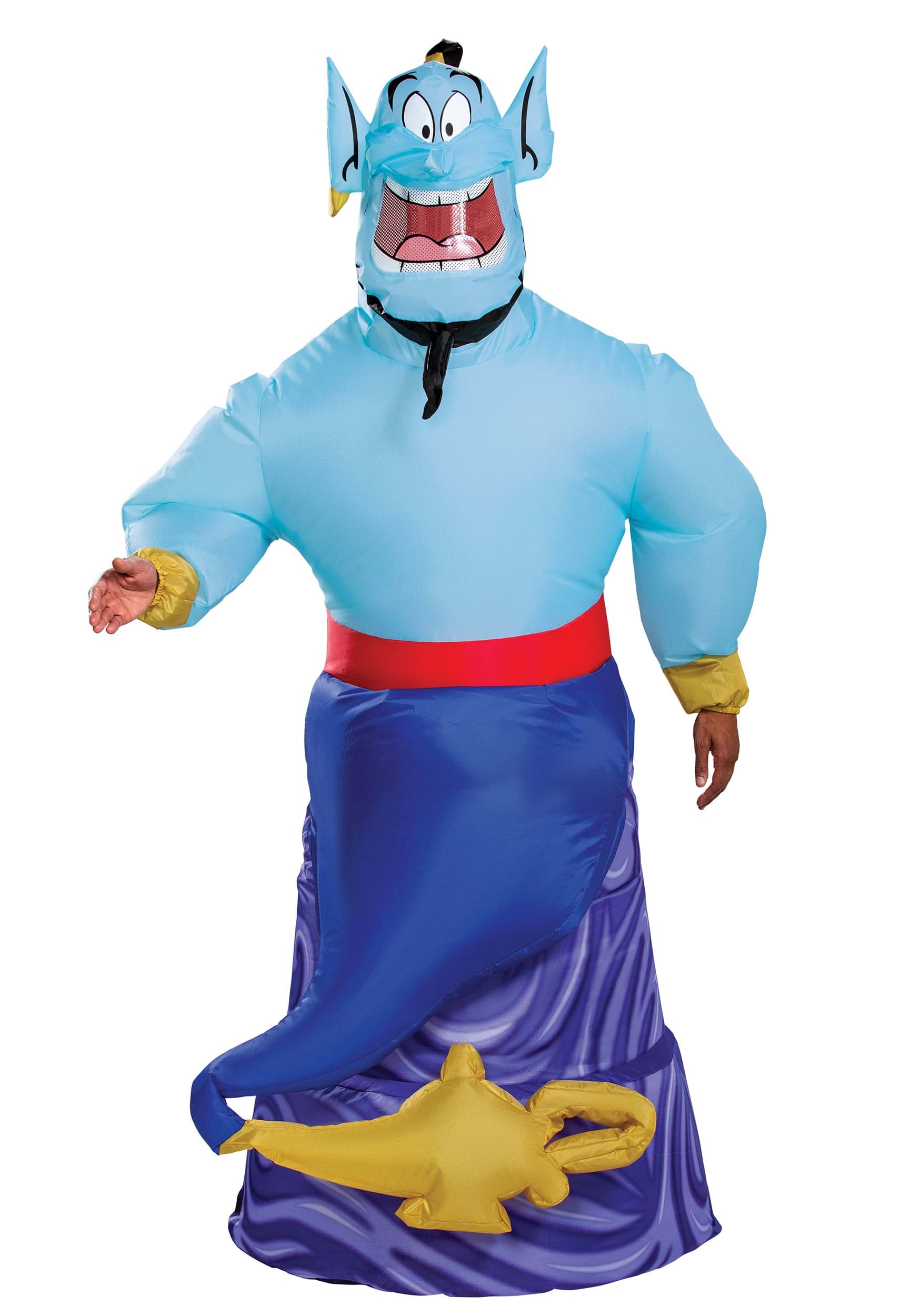 Adult Aladdin (Animated) Genie Inflatable Fancy Dress Costume , Disney Fancy Dress Costumes