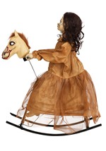 3.5FT Animated Rocking Horse with Doll Prop 5