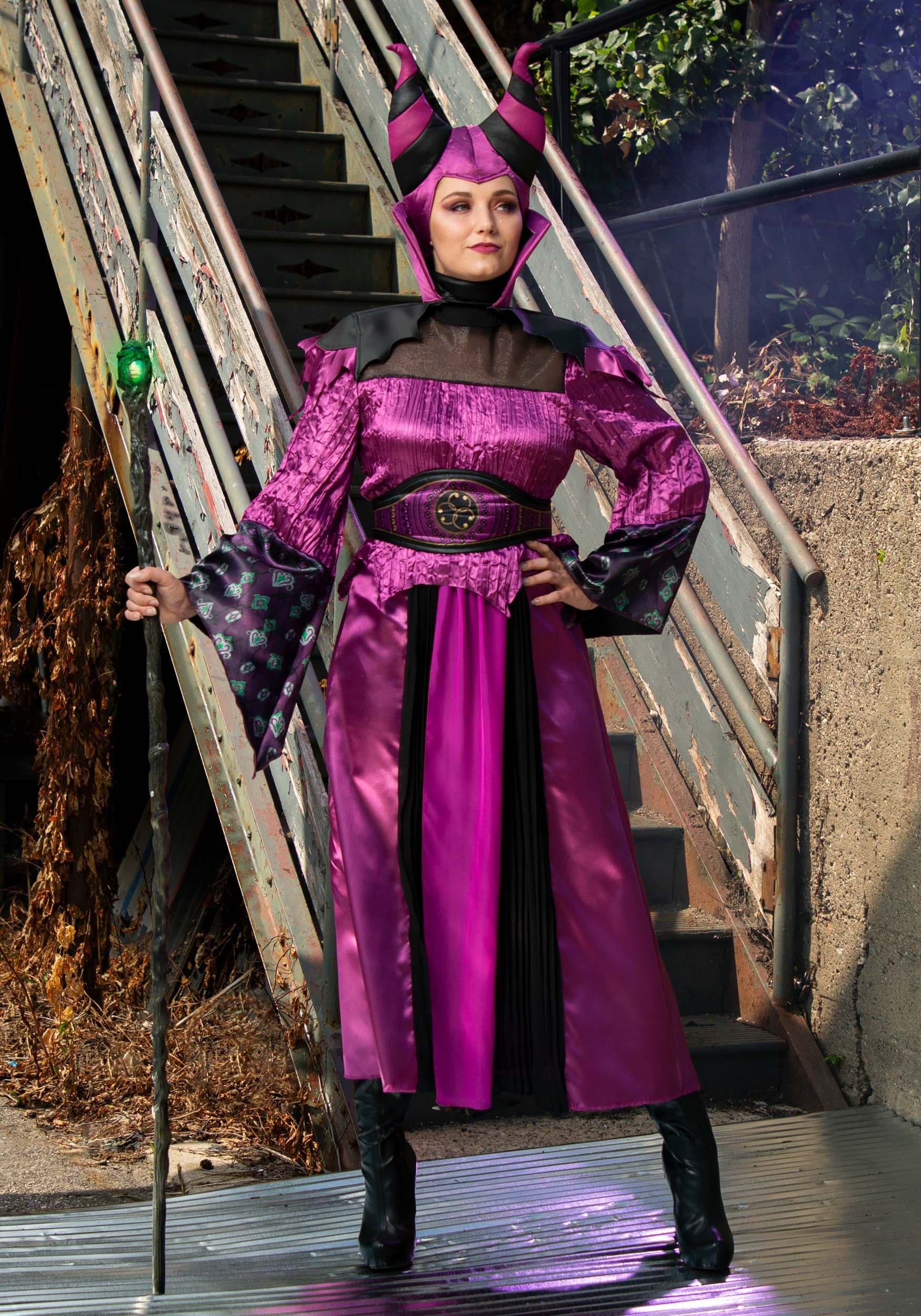 Women's Descendants Maleficent Fancy Dress Costume