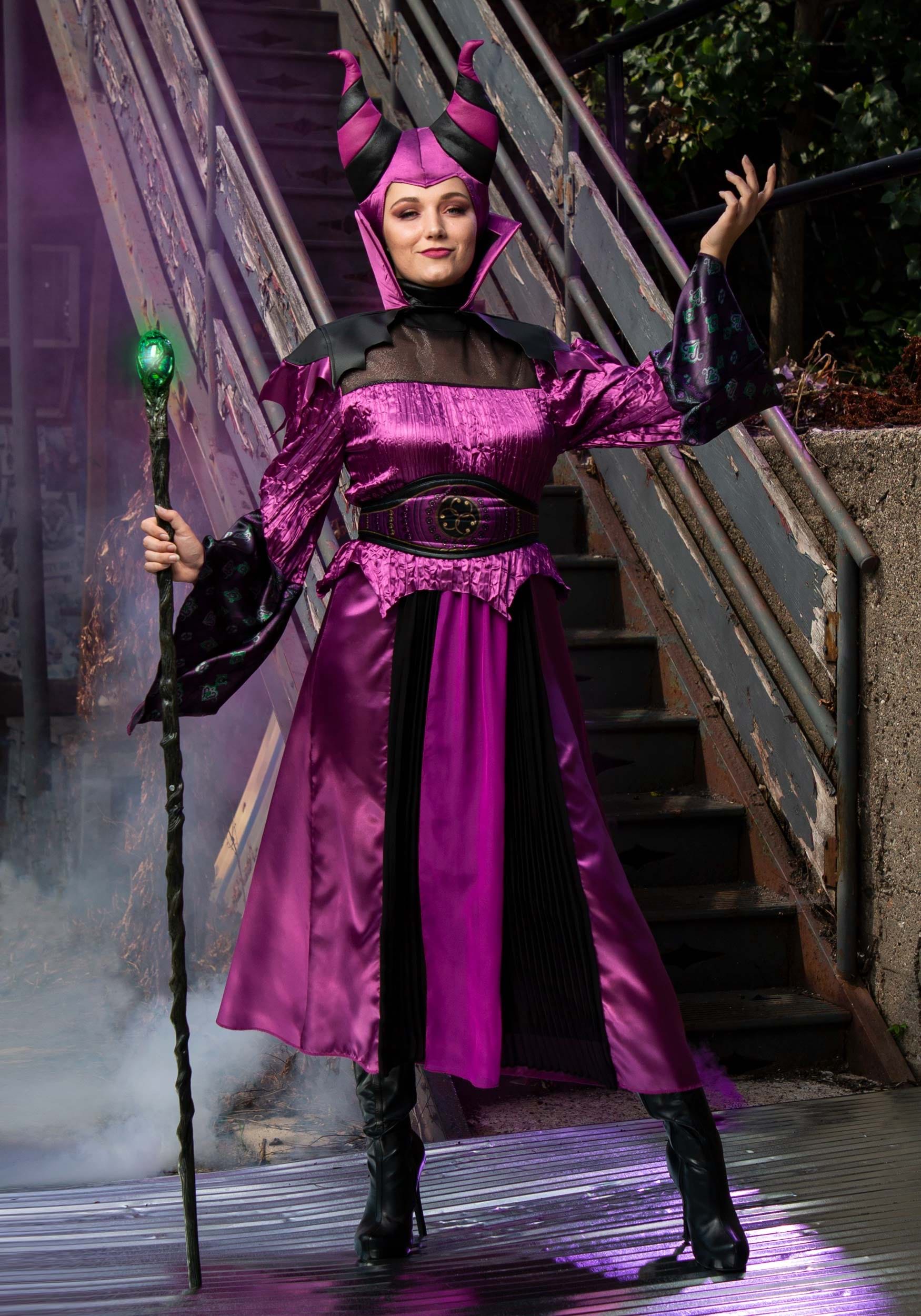 Women's Descendants Maleficent Fancy Dress Costume