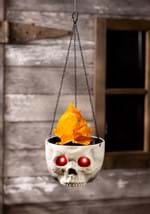 Flaming Skull Sconce Halloween Decoration Alt 2