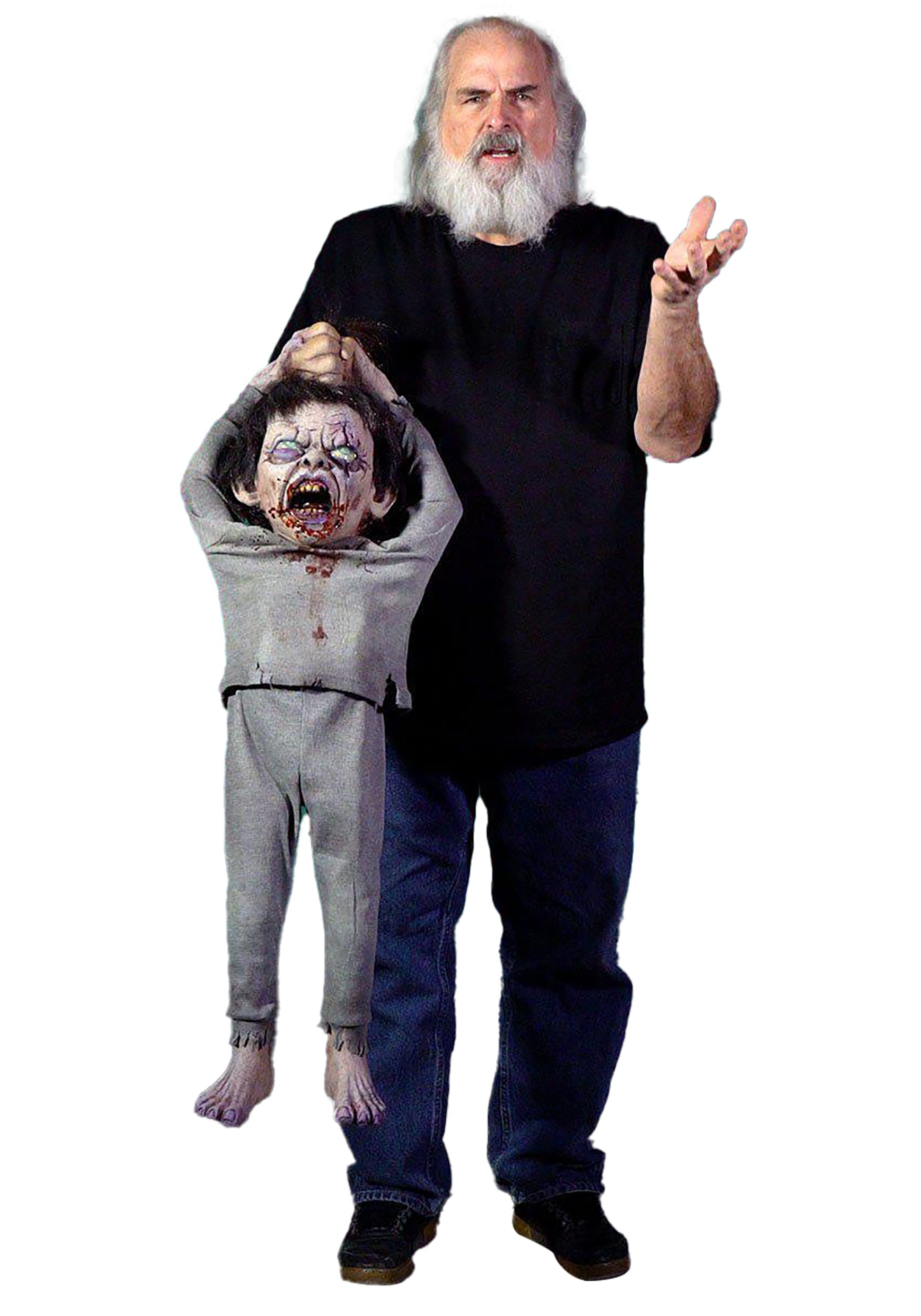 Creepy Billie Bite Evil Puppet Prop | Scary Decorations