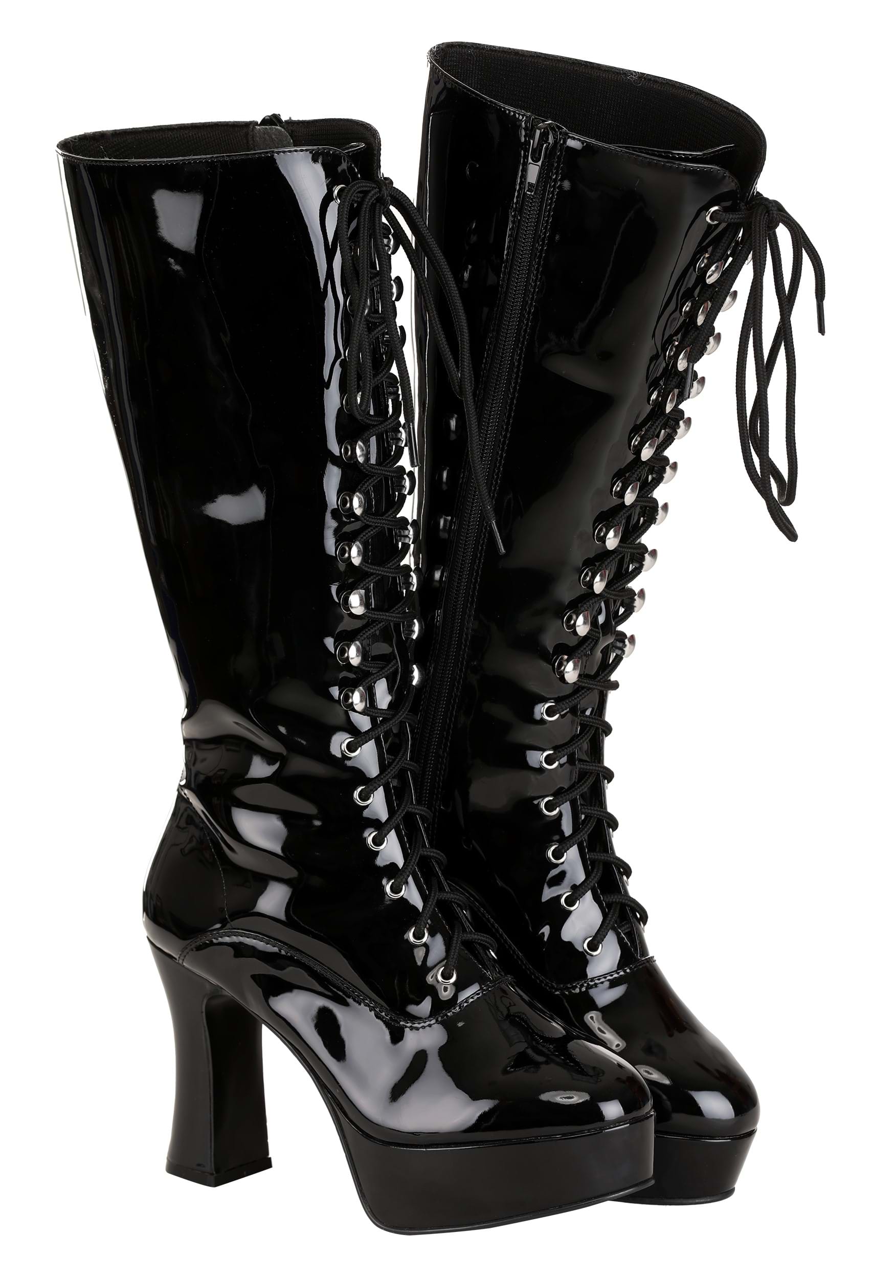 thumbnail image 2 of Pirate Boots Men Skeleteen Faux Leather Pirate Boot Covers - Black, Fits Adults & Kids, Perfect For Costumes (18-Inch Shaft Pirate Boot Covers Men 2 of 9