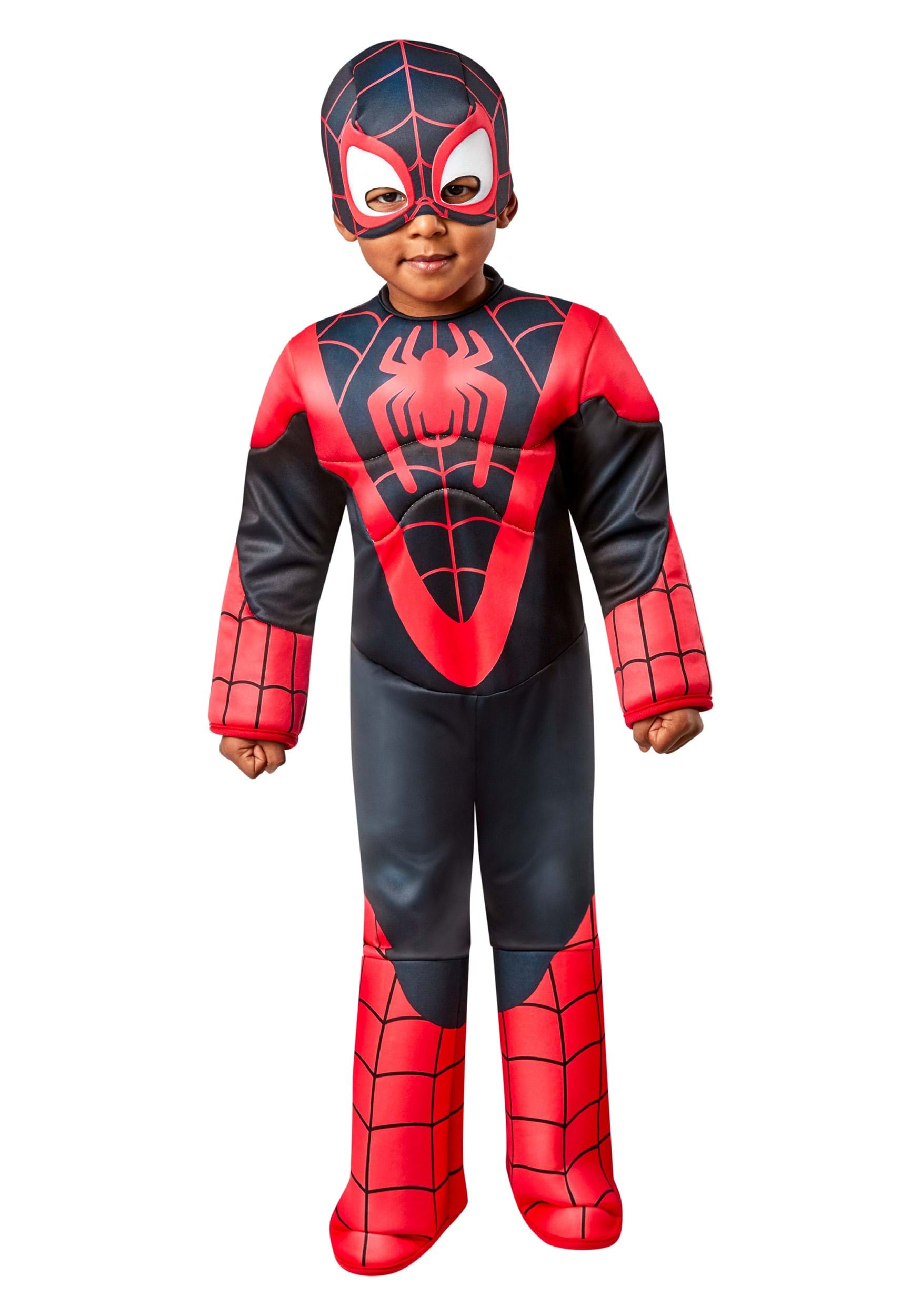 Marvel Deluxe Toddler Miles Morales Spider-Man Fancy Dress Costume