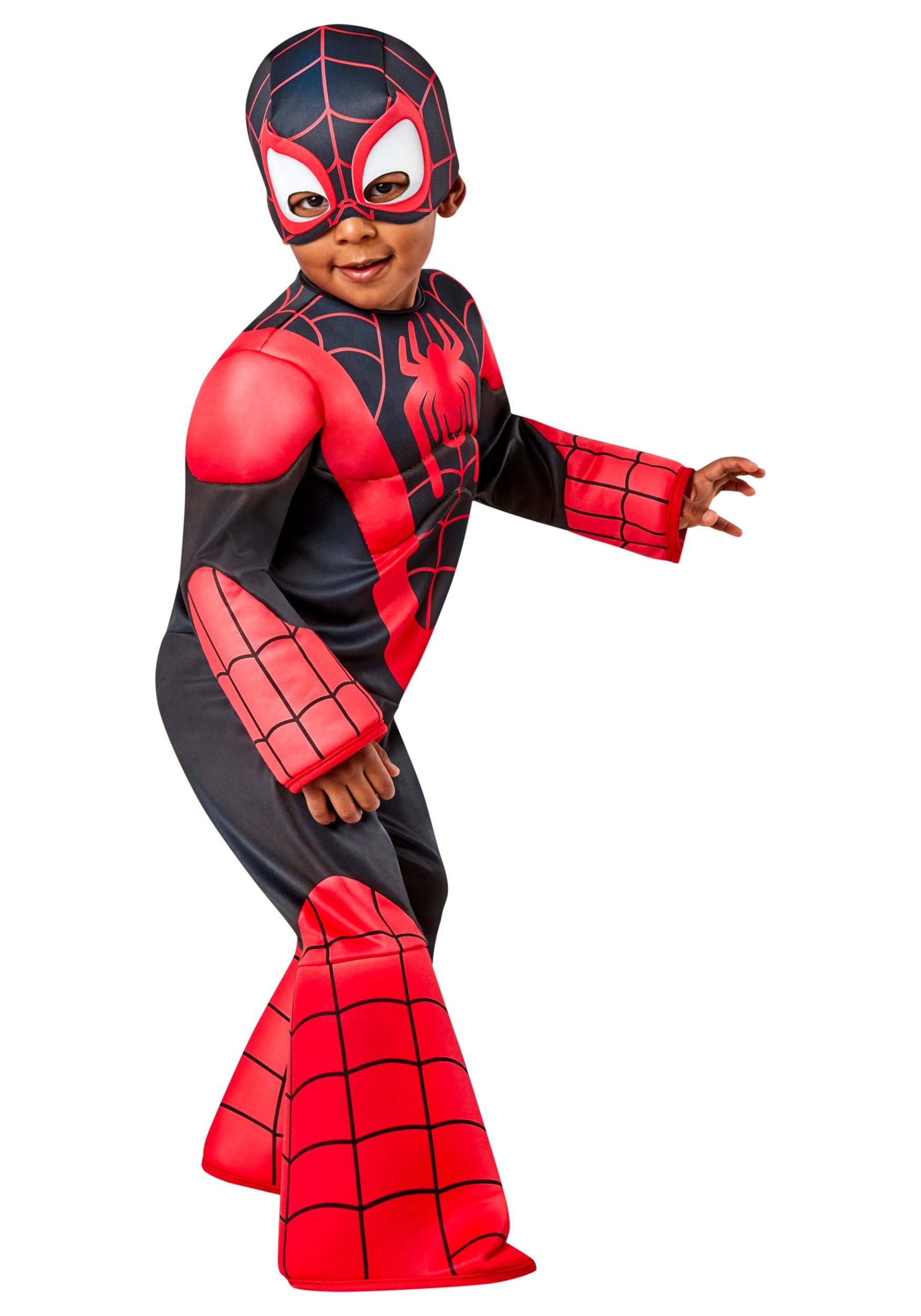 Marvel Deluxe Toddler Miles Morales Spider-Man Fancy Dress Costume