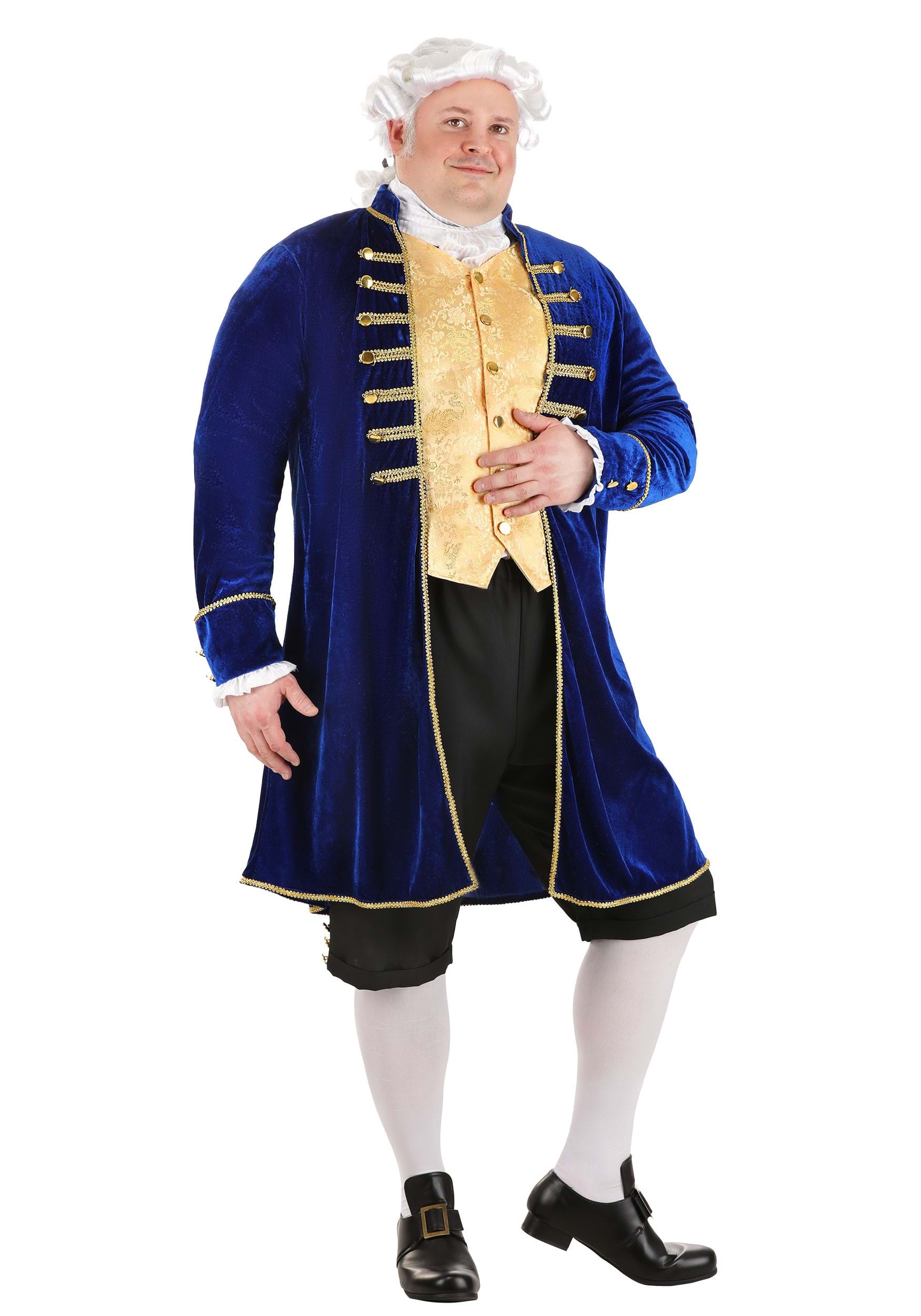 Plus Size Aristocrat Fancy Dress Costume , Men's Historical Fancy Dress Costumes