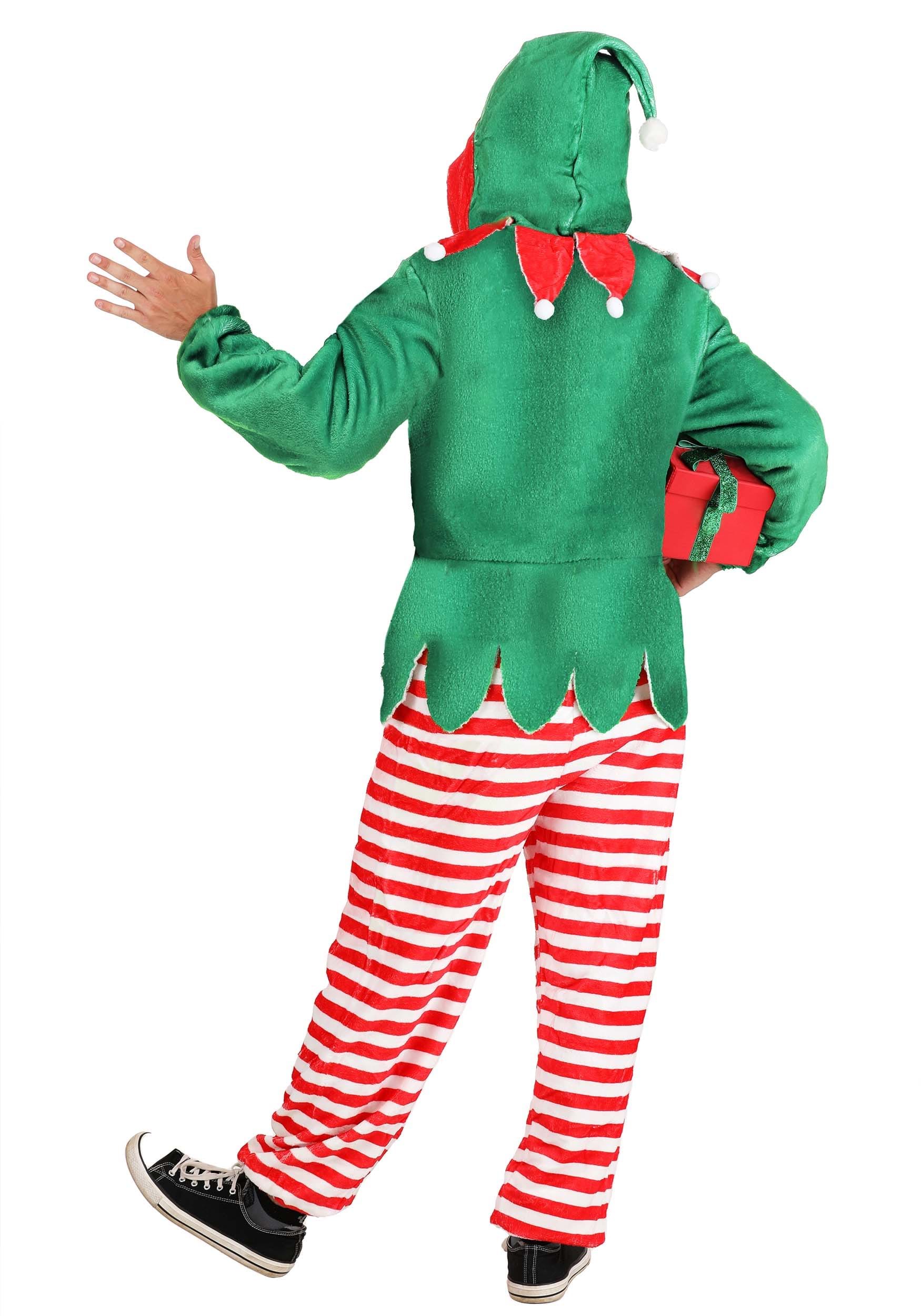 Adult Elf Fancy Dress Costume Jumpsuit