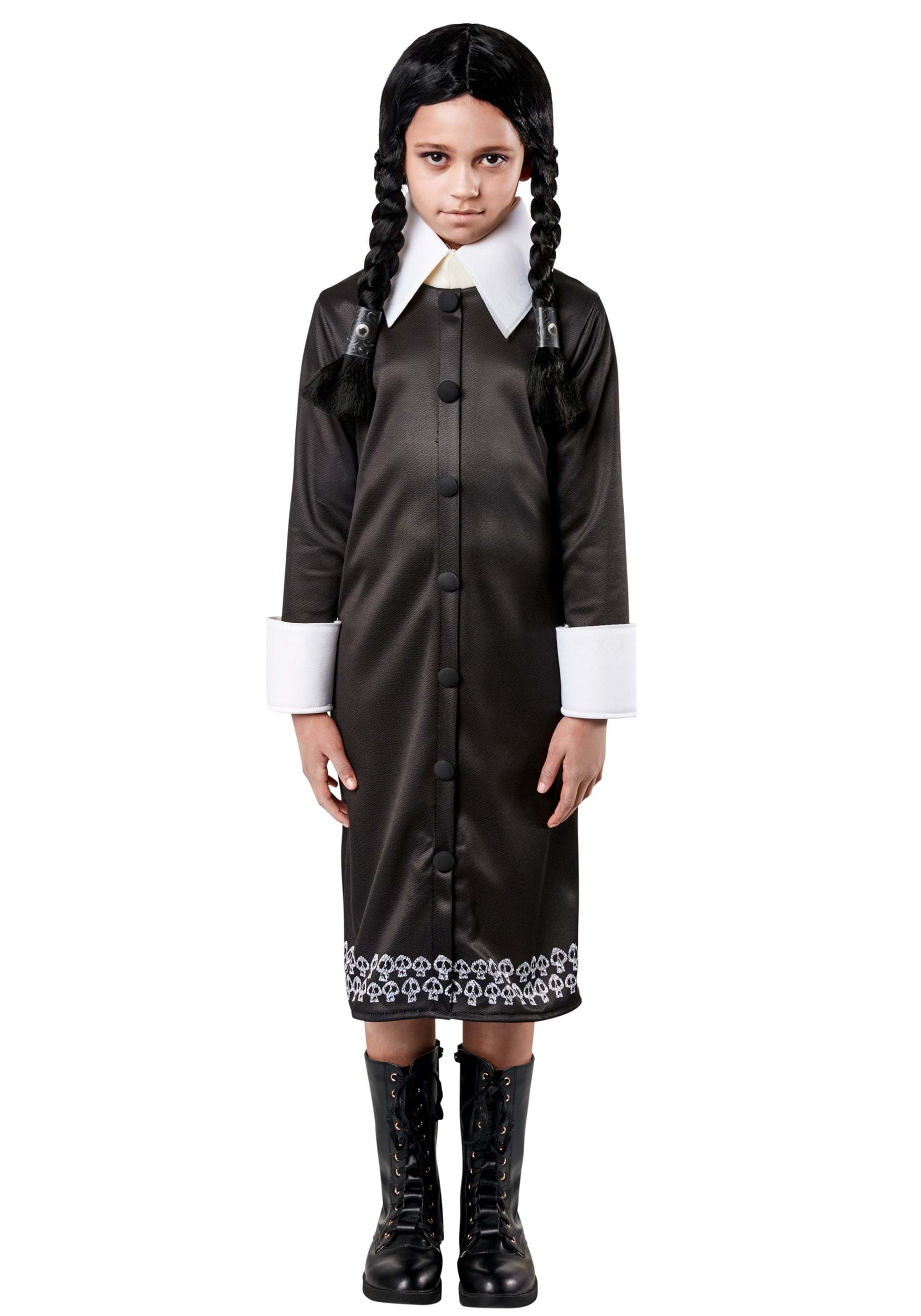 Kid's The Addams Family 2 Wednesday Fancy Dress Costume