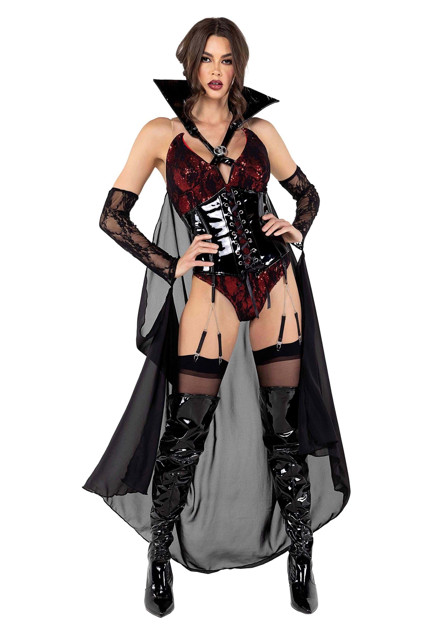 Women's Vampire Fancy Dress Costume Playboy